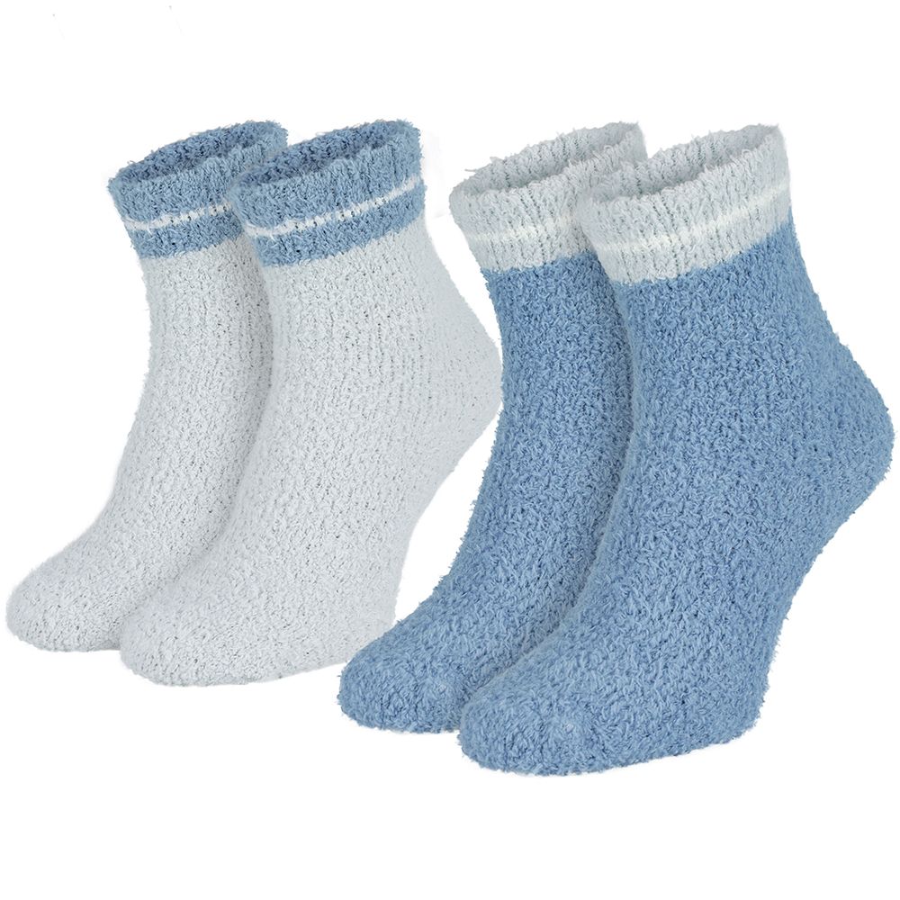 Black Snake Blau/Grau 2-Pack Damen Kuschelsocken