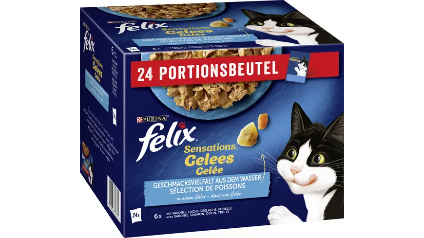 PURINA FELIX Sensations Gelees Geschmacksvielfalt aus dem Wasser 2040 g