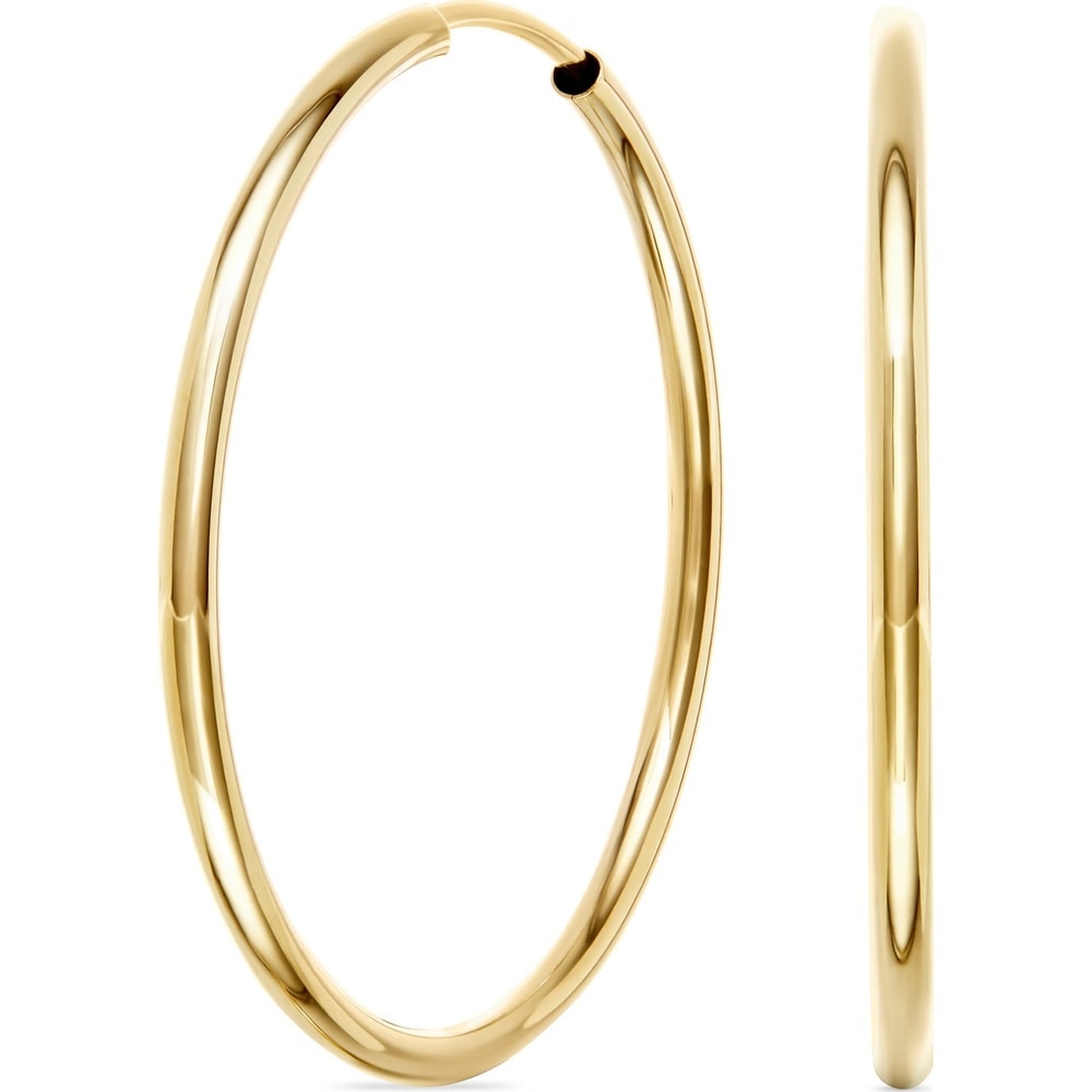 FAVS Créoles 375 Or jaune Boucles d'oreilles
