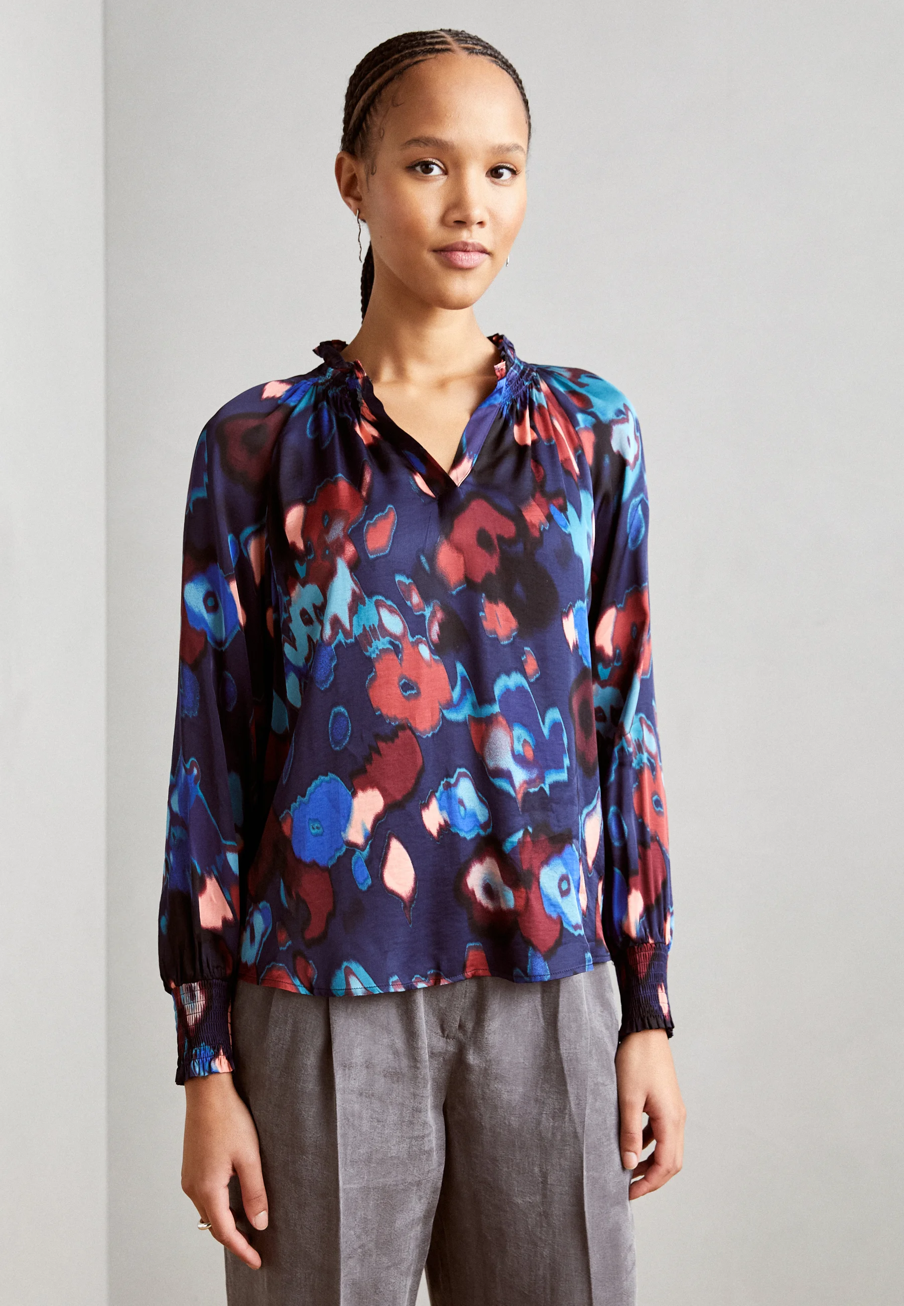 Esprit GATHER V NECK - Blusa