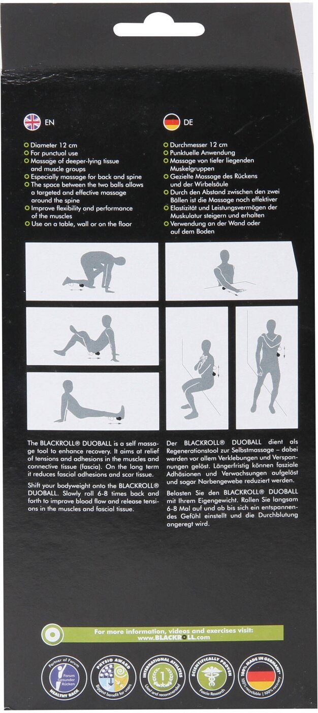 Blackroll Massagerolle BLACKROLL(R) INTERSPORT DUOBALL 12