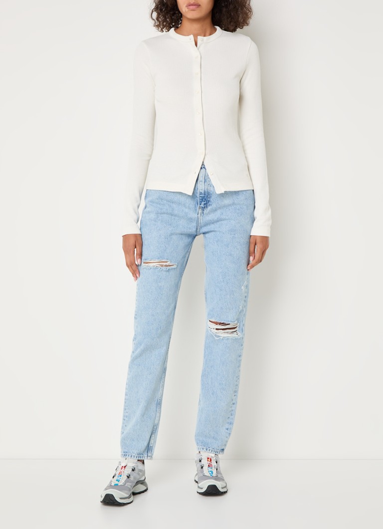 Vestă tricotată elastică cu nervuri Calvin Klein