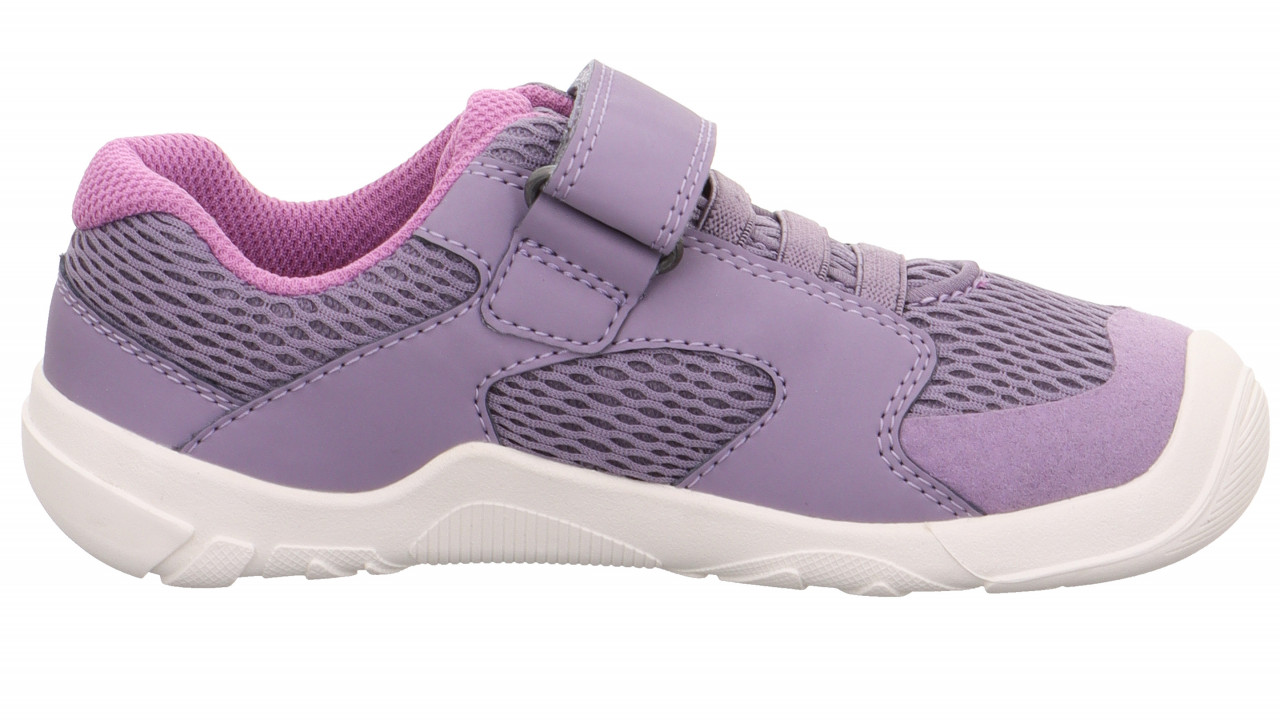 TRACE - Lila Sneaker low mit Klettverschluss