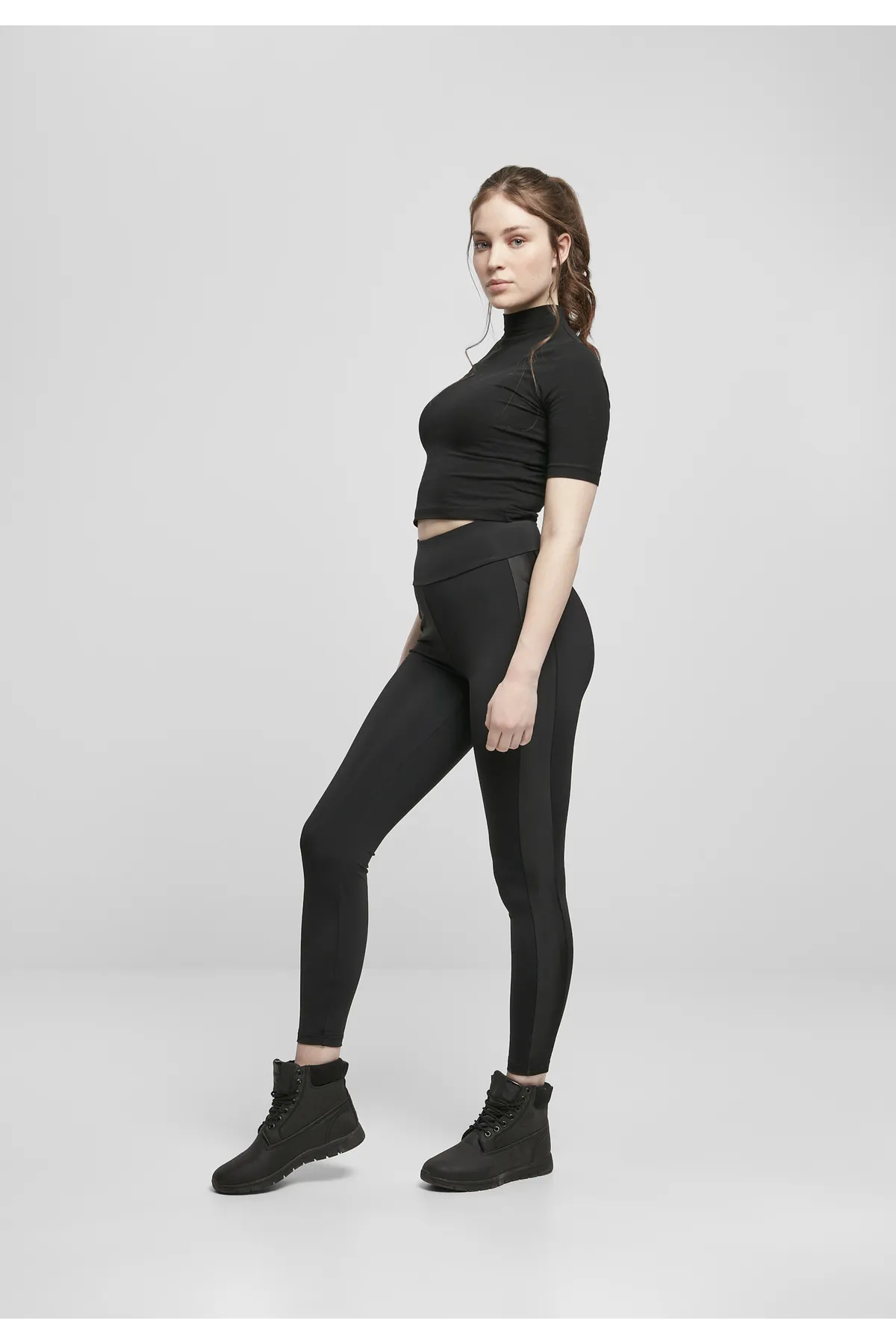 Urban Classics  Leggings - Schwarz - Hoher Bund