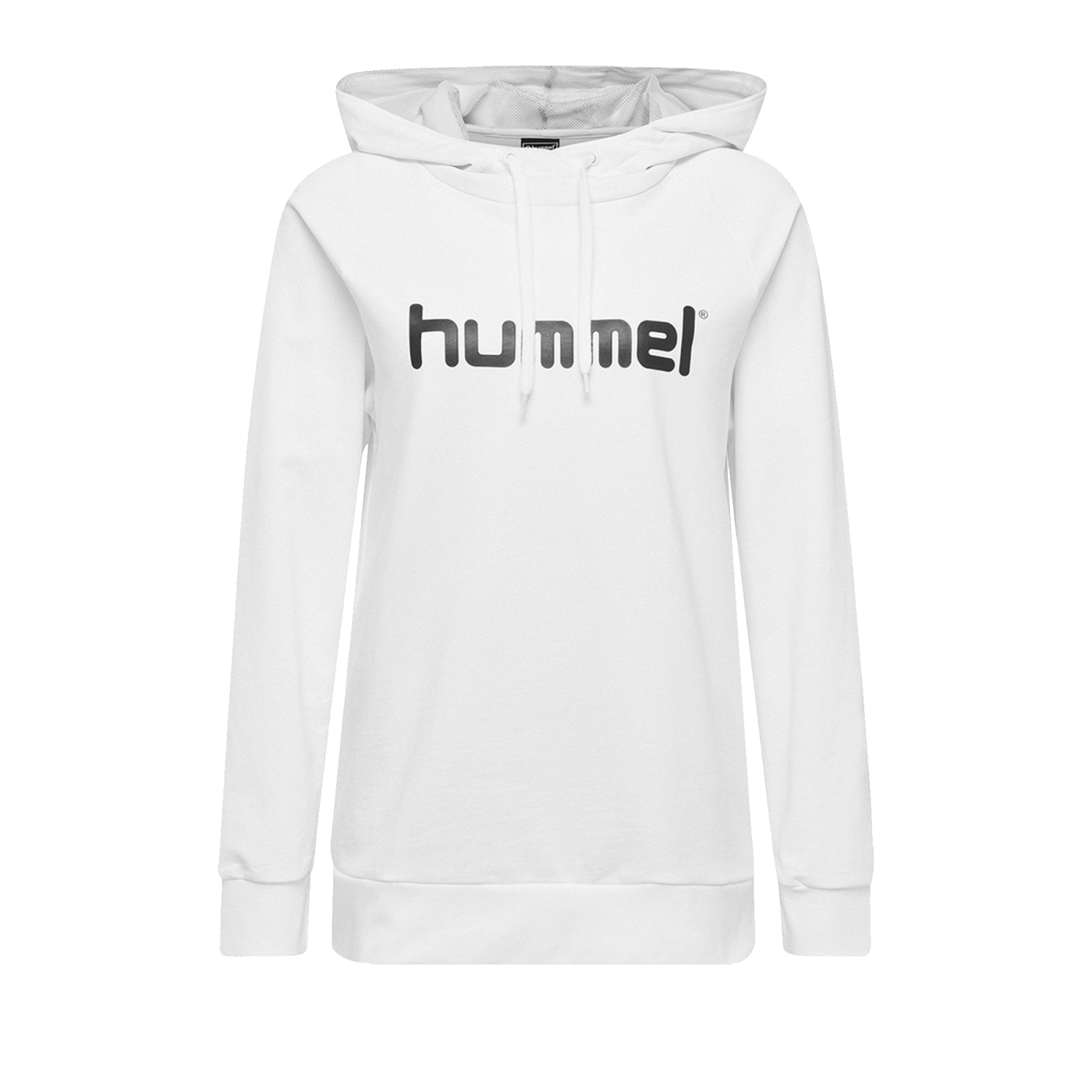 Hummel Cotton Logo Hoody Damen Weiss F9001