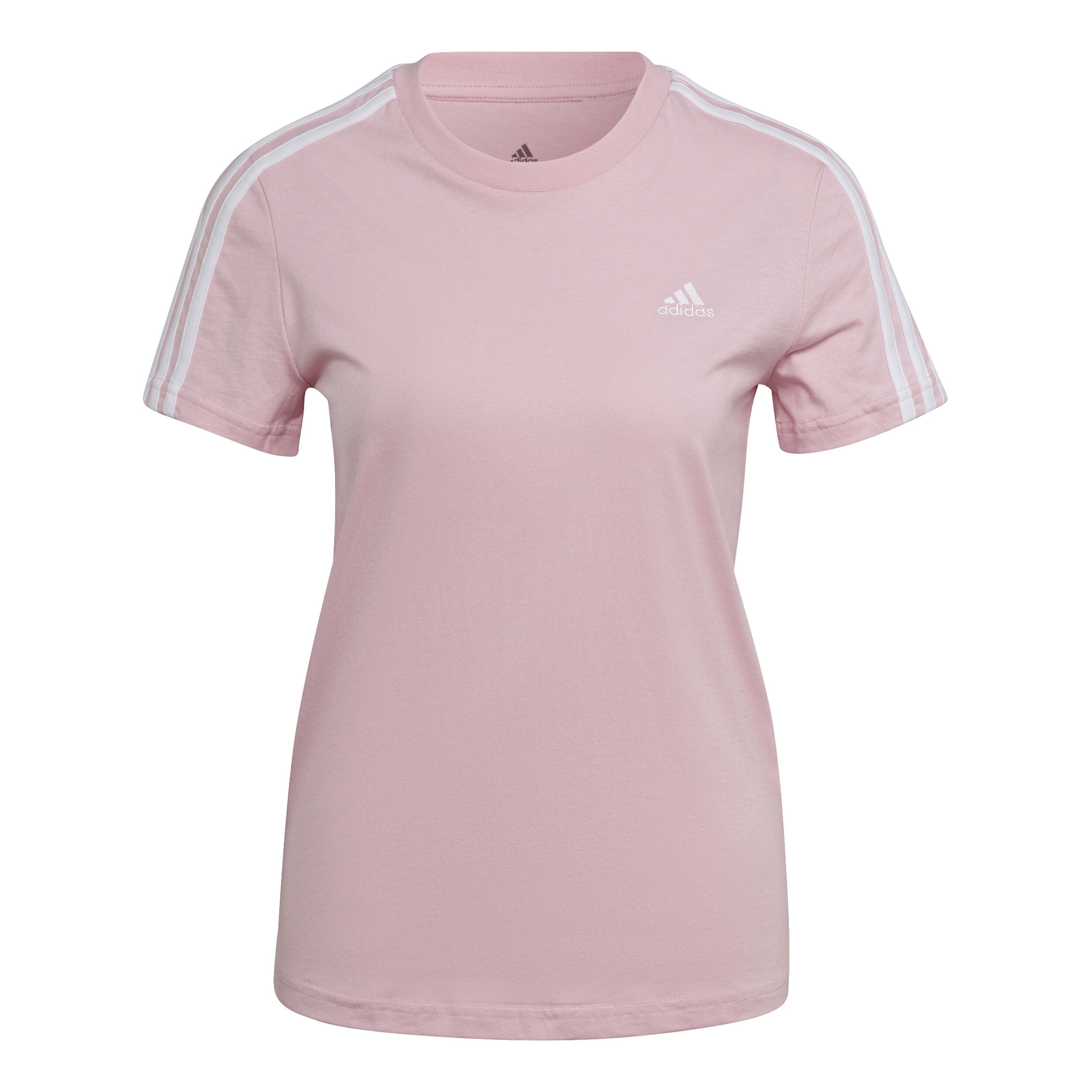 3 Stripes T-Shirt Damen - Rosa
