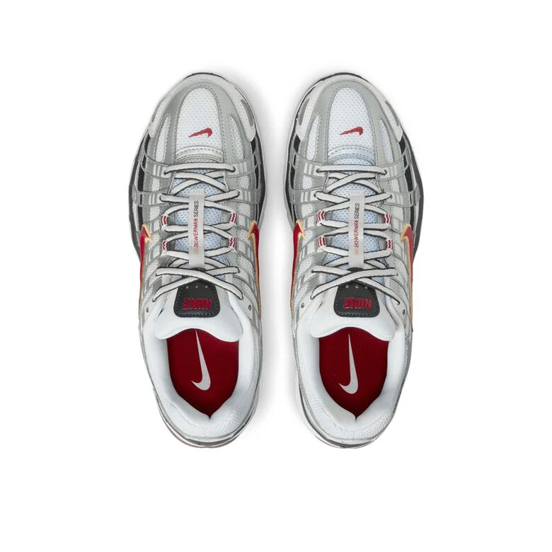 NIKE Wmns P-6000 white/varsity red-mtlc platinum