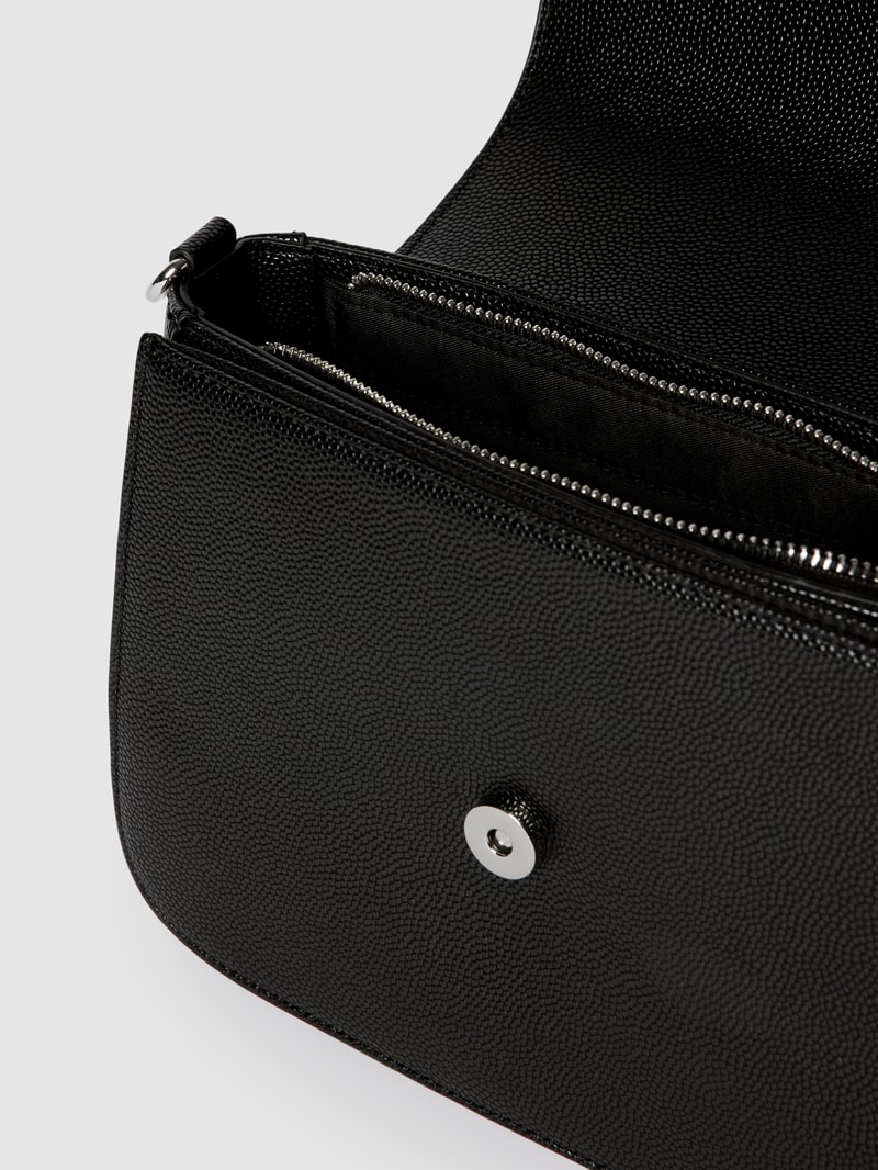 Handtasche in Leder-Optik Modell 'Divina' in schwarz