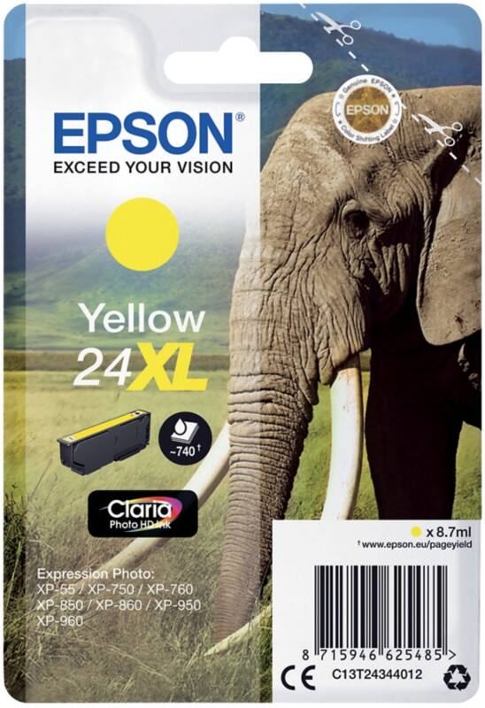 Epson 24XL Original Tintenpatrone C13T24344012 Gelb