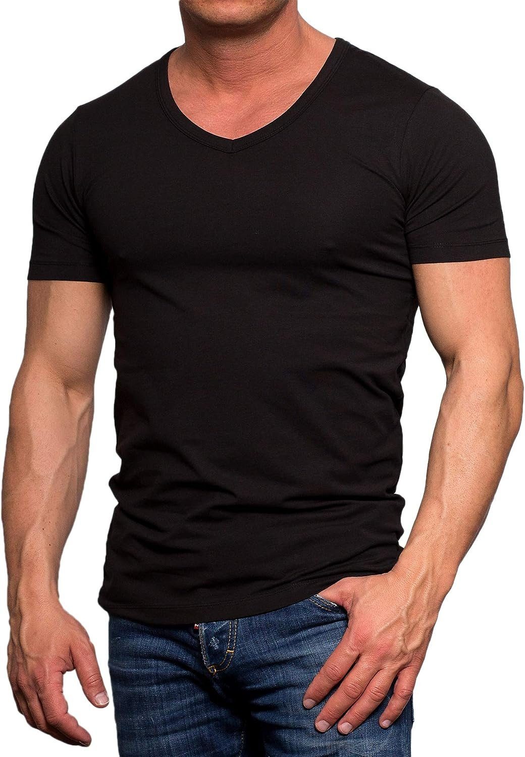 Jack & Jones T-Shirt (Spar Set, 4er-Pack) Basic Shirts, mit V-Ausschnitt