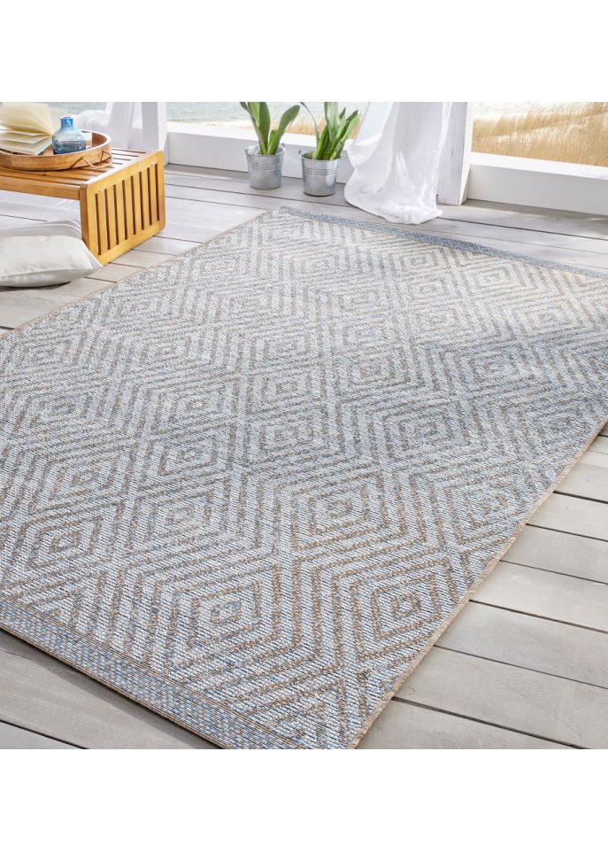 In- und Outdoor Teppich in Vintageoptik