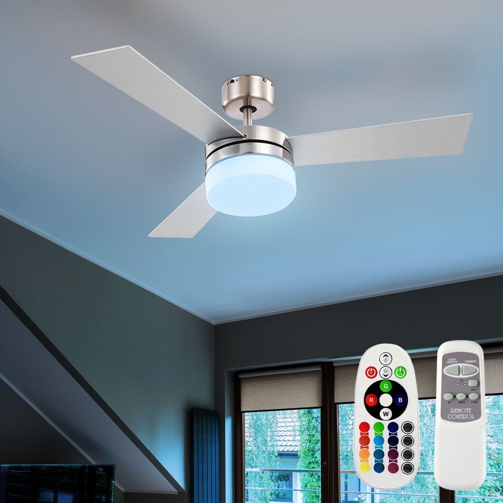 etc-shop Deckenventilator, Deckenventilator mit Fernbedienung 3 Stufen Vor-Rücklauf