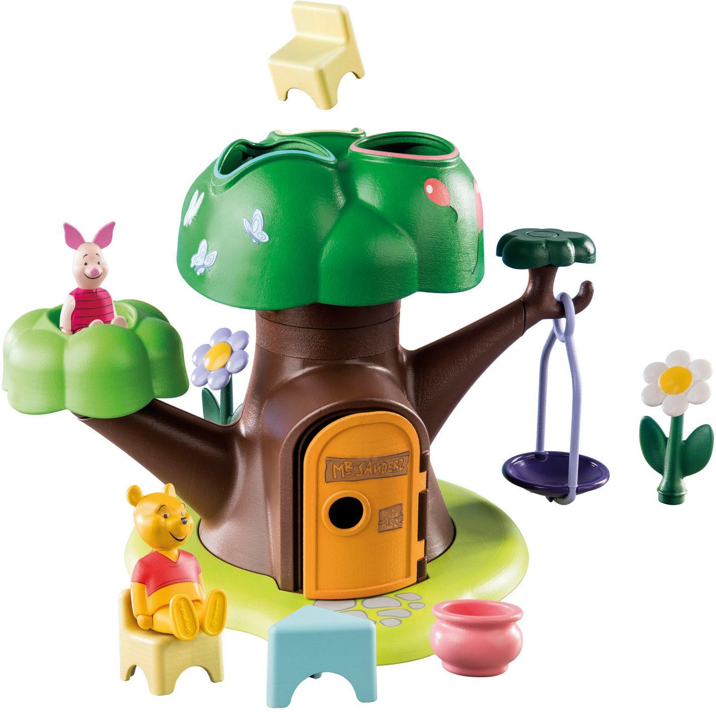 Playmobil® Konstruktions-Spielset Winnies & Ferkels Baumhaus (71316), Playmobil 1-2-3, (17 St), Made in Europe