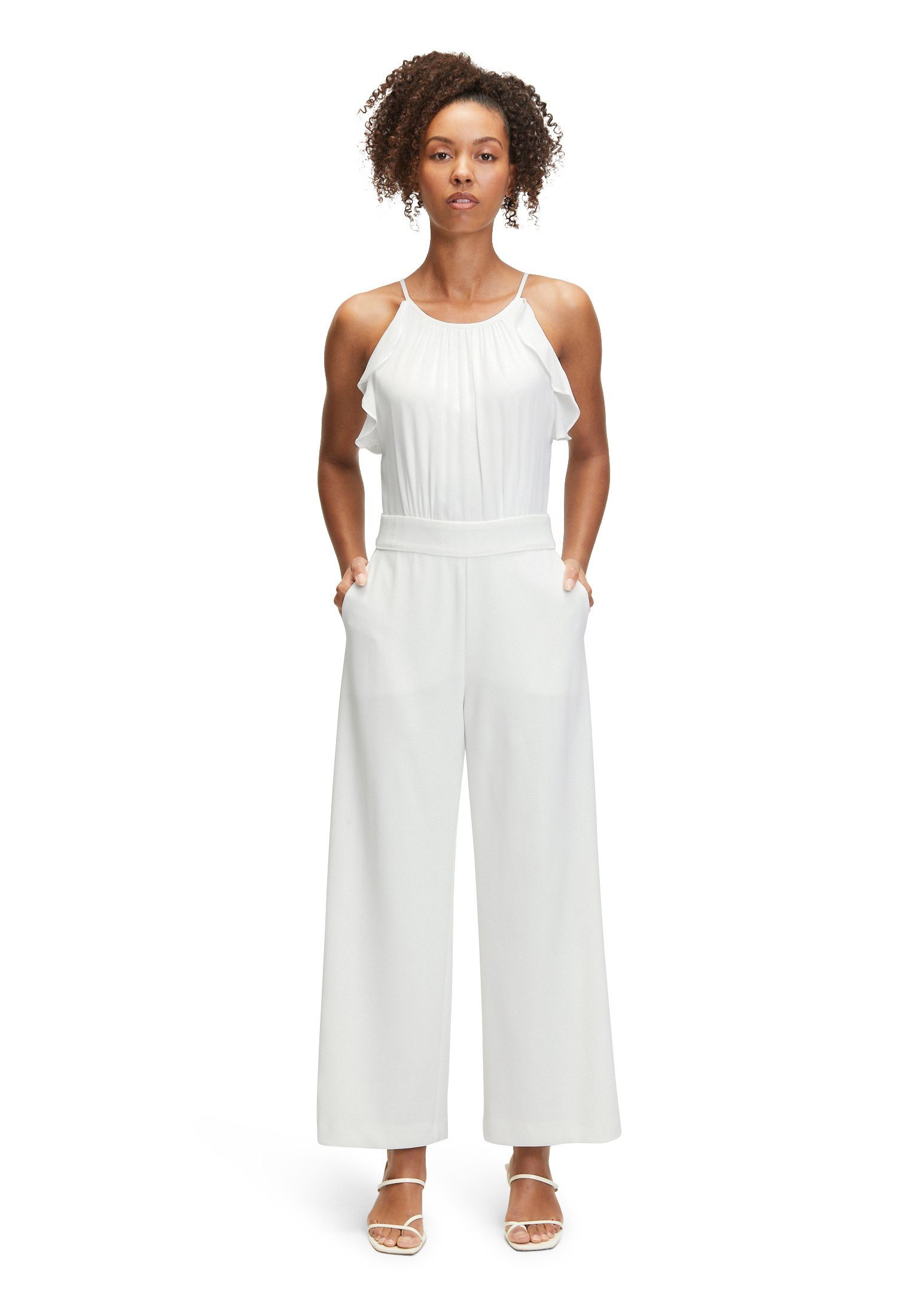 Vera Mont Jumpsuit mit Volant (1-tlg) Bindeband