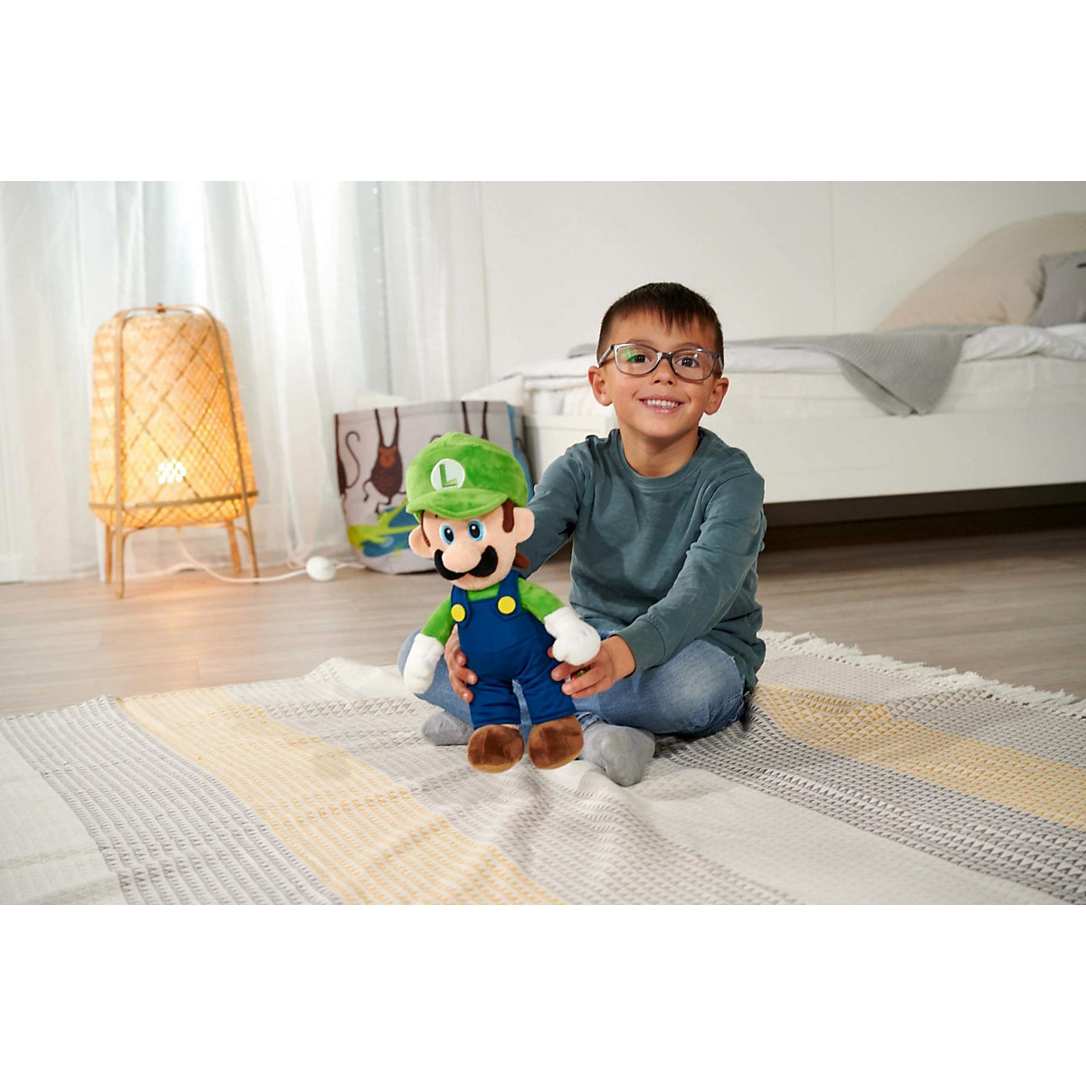 Super Mario Luigi Plüsch, 30cm