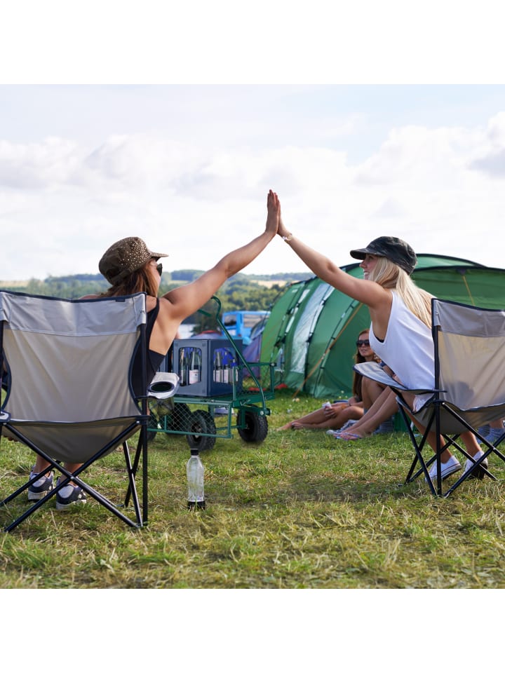 relaxdays Handwagen in Grün günstig kaufen onesize