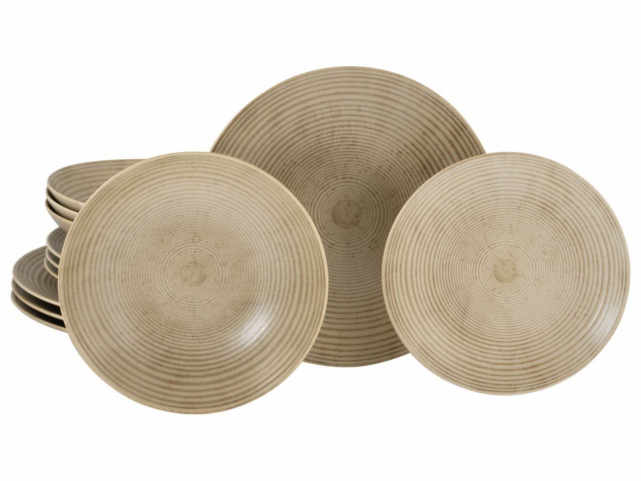 CreaTable Catania sand, Tellerset 12-tlg