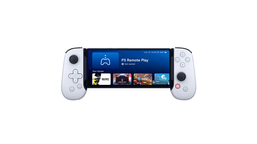Backbone One - PlayStation Edition für Android und iPhone 15. Mobile Gaming-Controller, weiß weiß