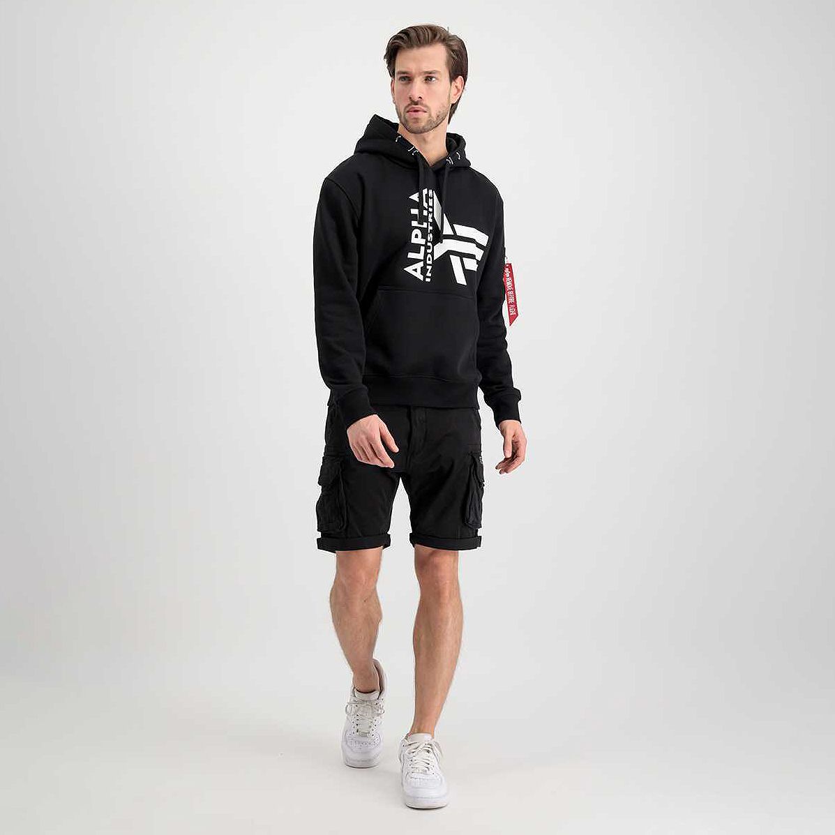 Half Logo Foam Hoody