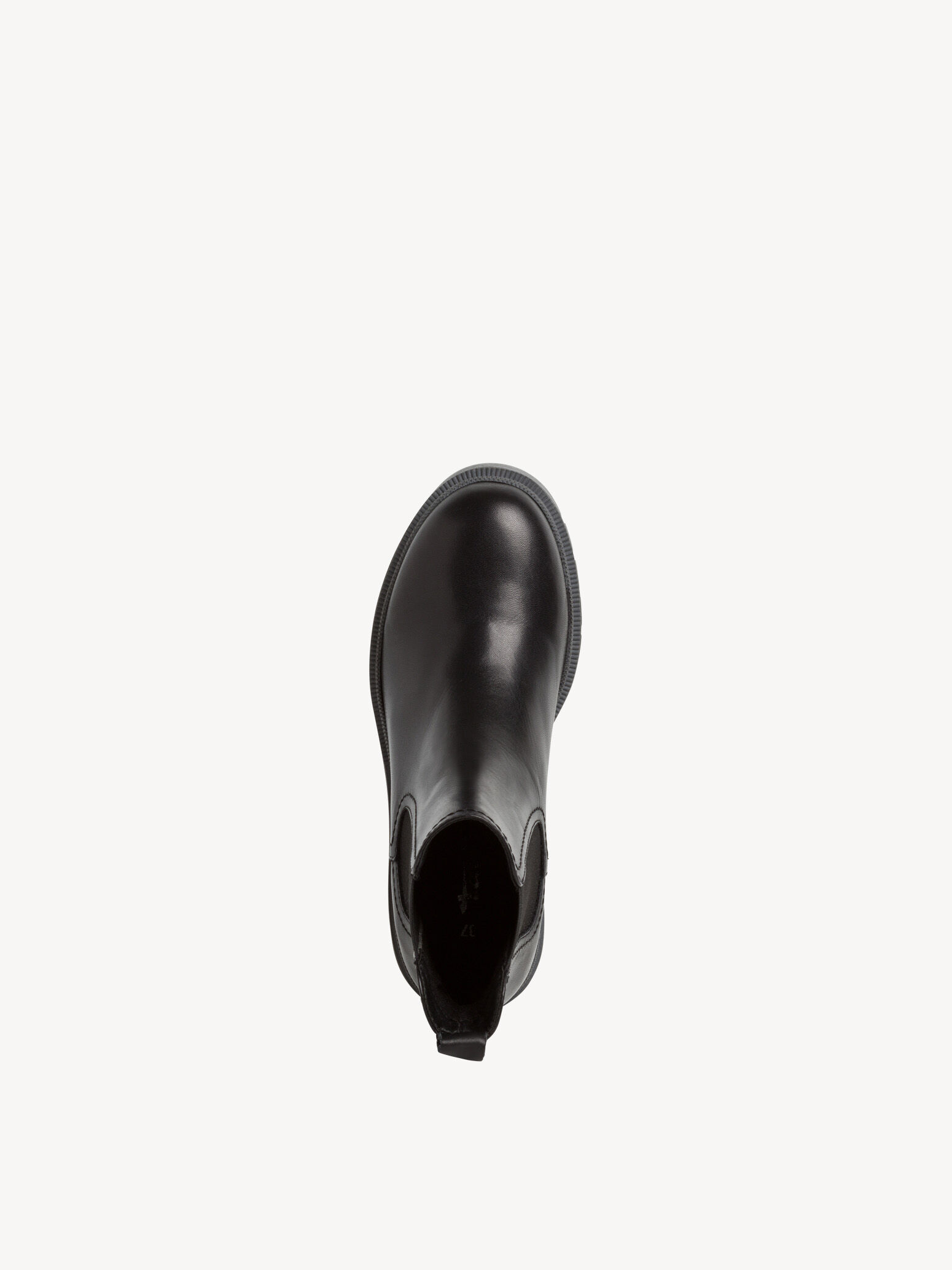 Bottine Chelsea en cuir - noir