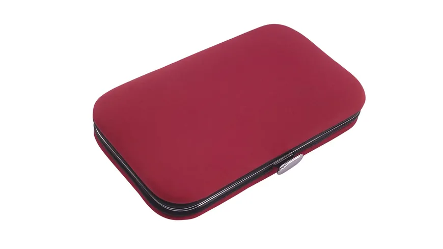 Rahmenmaniküre Etui, 4-teilig, Rot Rot