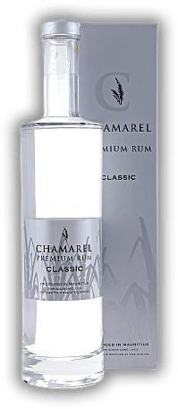 Chamarel Premium Rum White Classic 40% Chamarel Premium Rum White Classic 40% Harmonischer Premium White Rum, sehr frisch und weich. 0,7	 Liter - Vol 40%