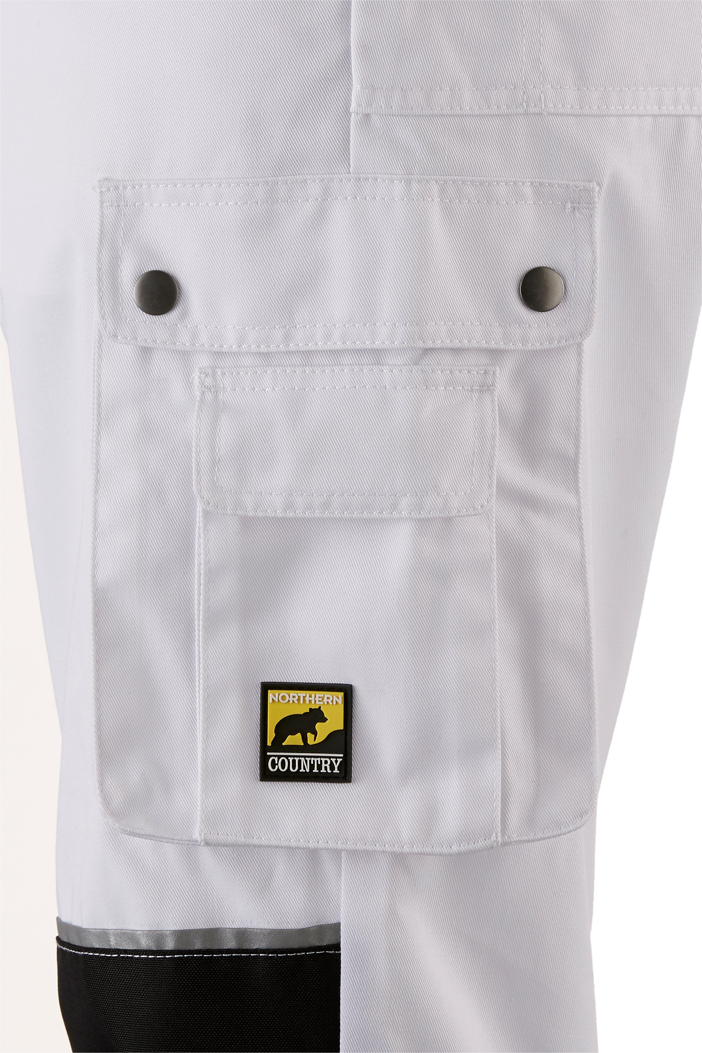 Northern Country Arbeitshose Worker (mit 8 Taschen) mit verstärktem Kniebereich, strapazierfähig, dehnbarer Bund