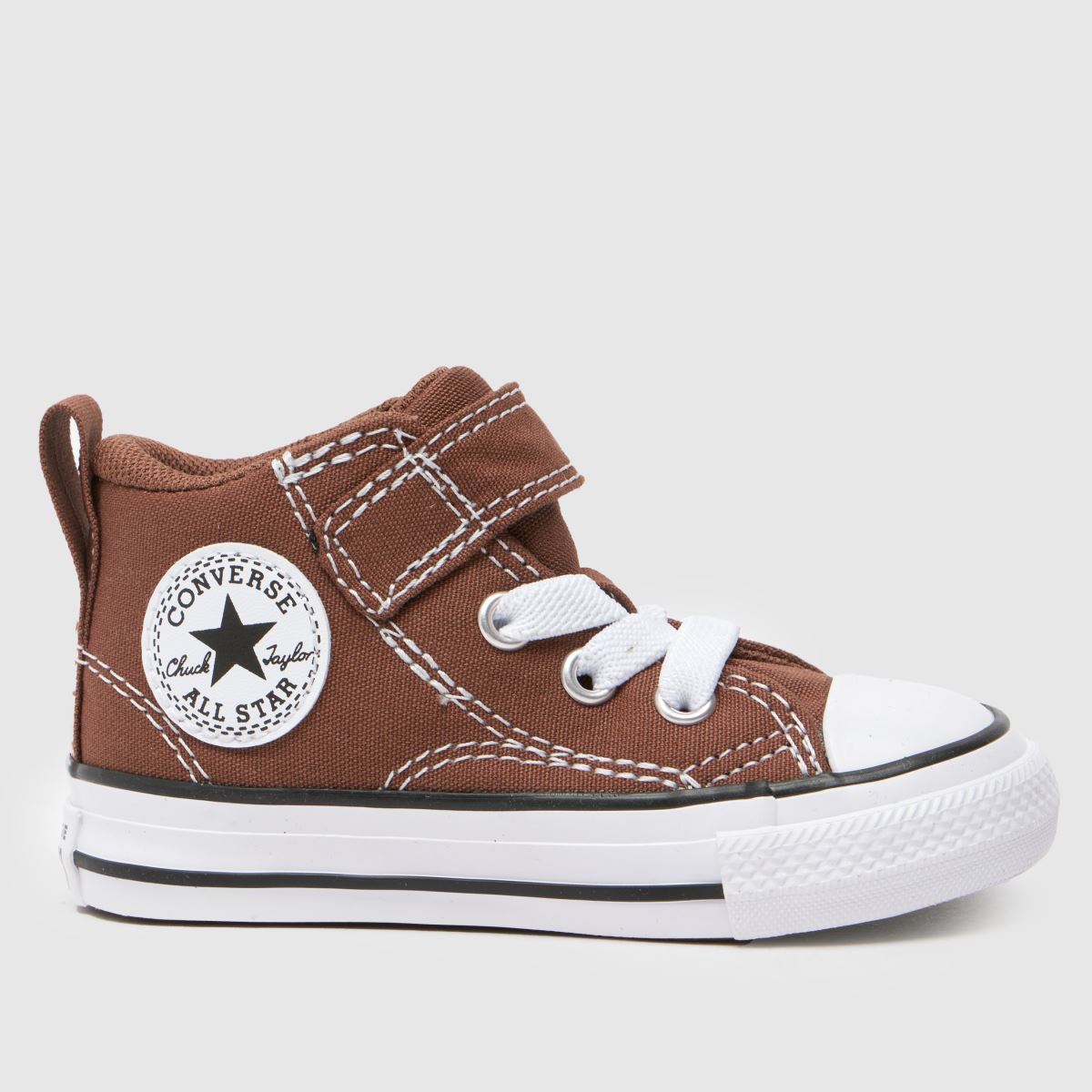 Converse bruna & vita All Star Malden Street V Pojkar Småbarnsskor