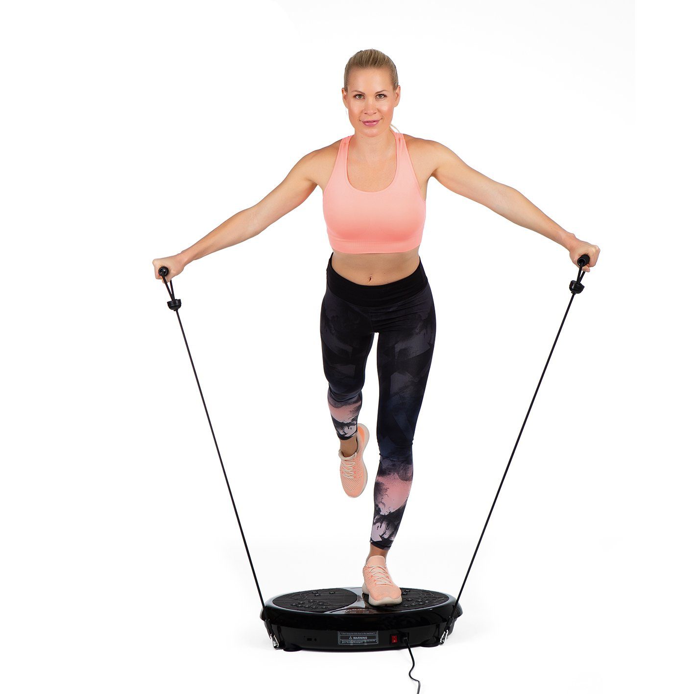 VITALmaxx Vibrationsplatte Ganzkörpertrainer Fitness-Platte, 200 W, 99 Stufen