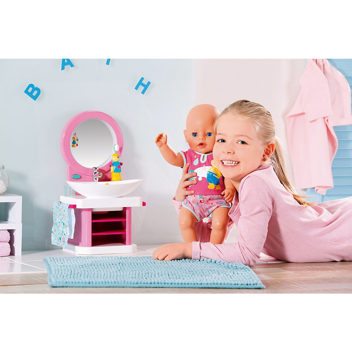 BABY born® Bad Zahnpflege-Set mit Waschtisch