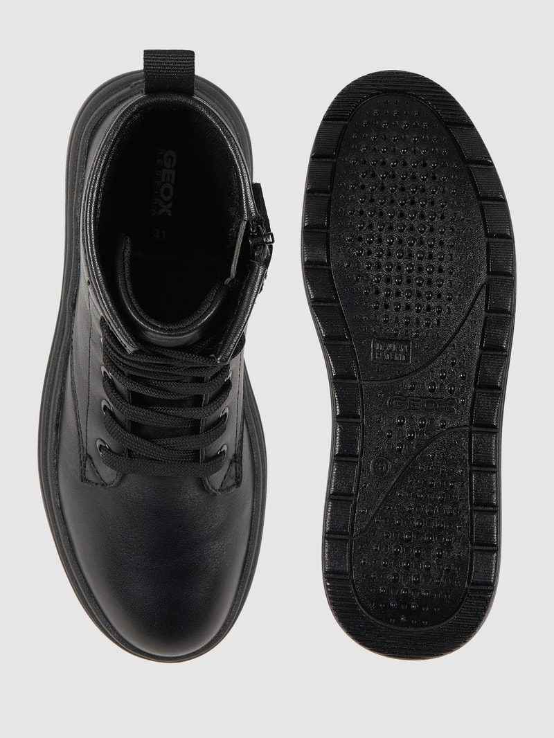 Boots aus Leder Modell 'Phaolae' in schwarz