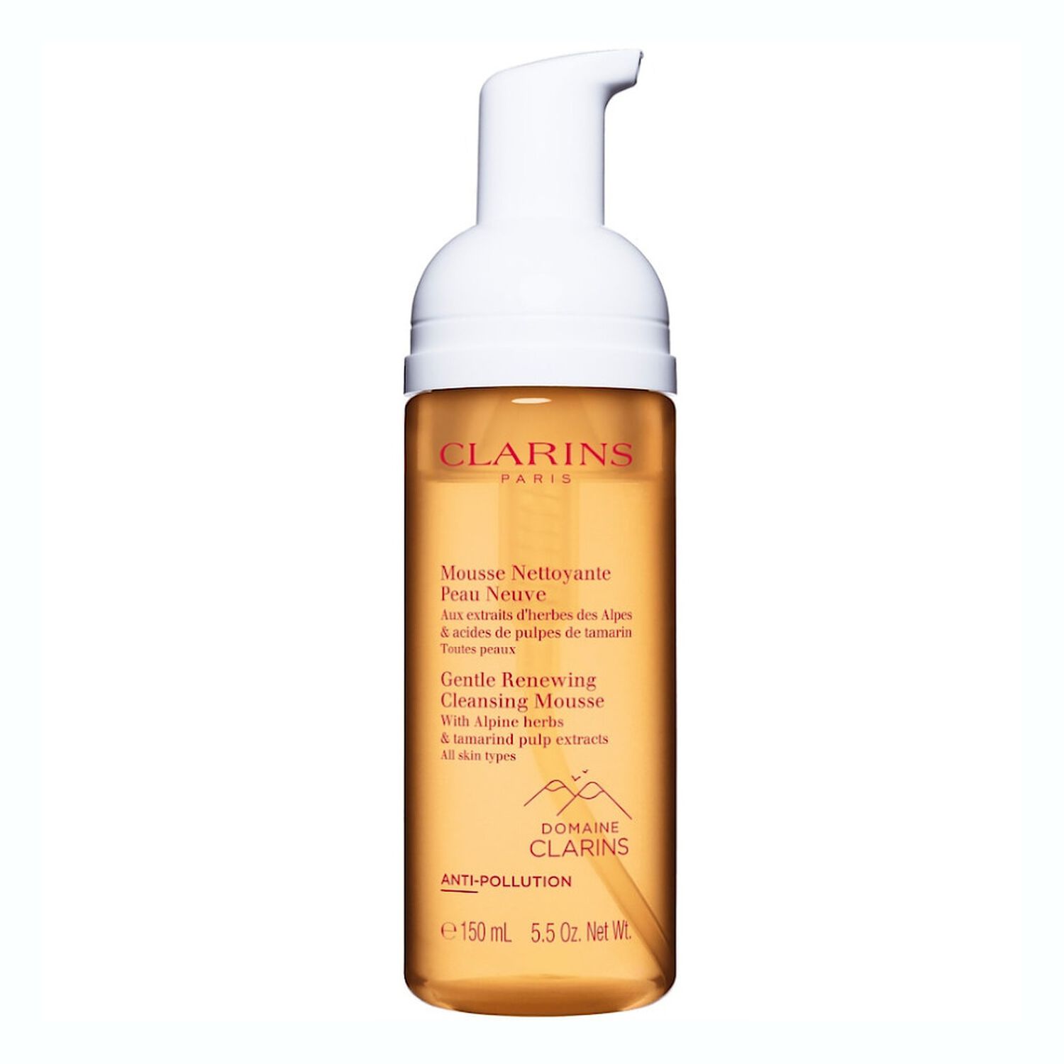 Clarins Mousse Nettoyante Peau Neuve Démaquillant et Nettoyant Anti-Pollution
