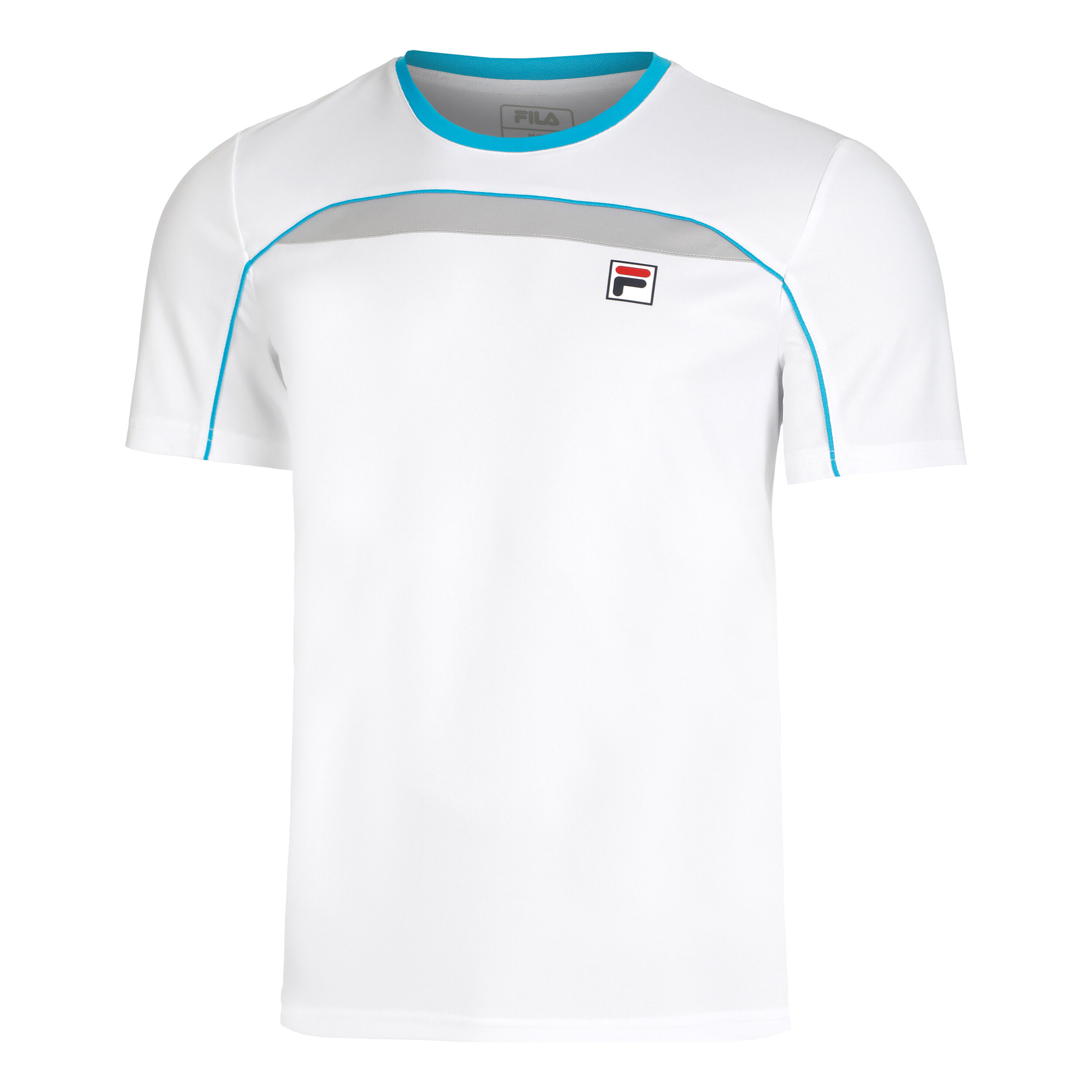 Asher T-Shirt Herren - Weiß, Silber