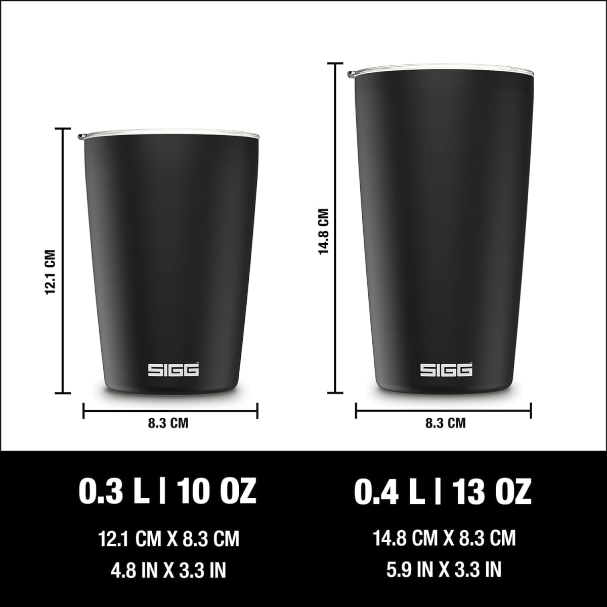 Kaffeebecher to-go Neso Cup schwarz 300 ml, 1 St