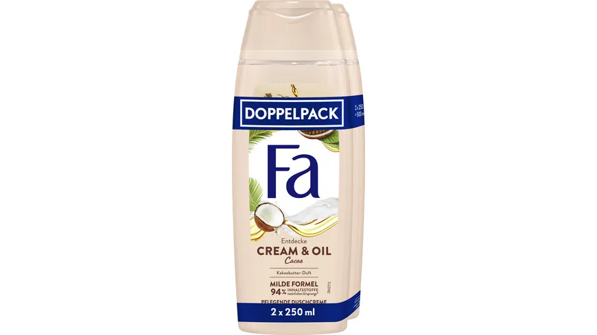 FA Duschcreme Cream&Oil Cacao Doppelpack 500 ml
