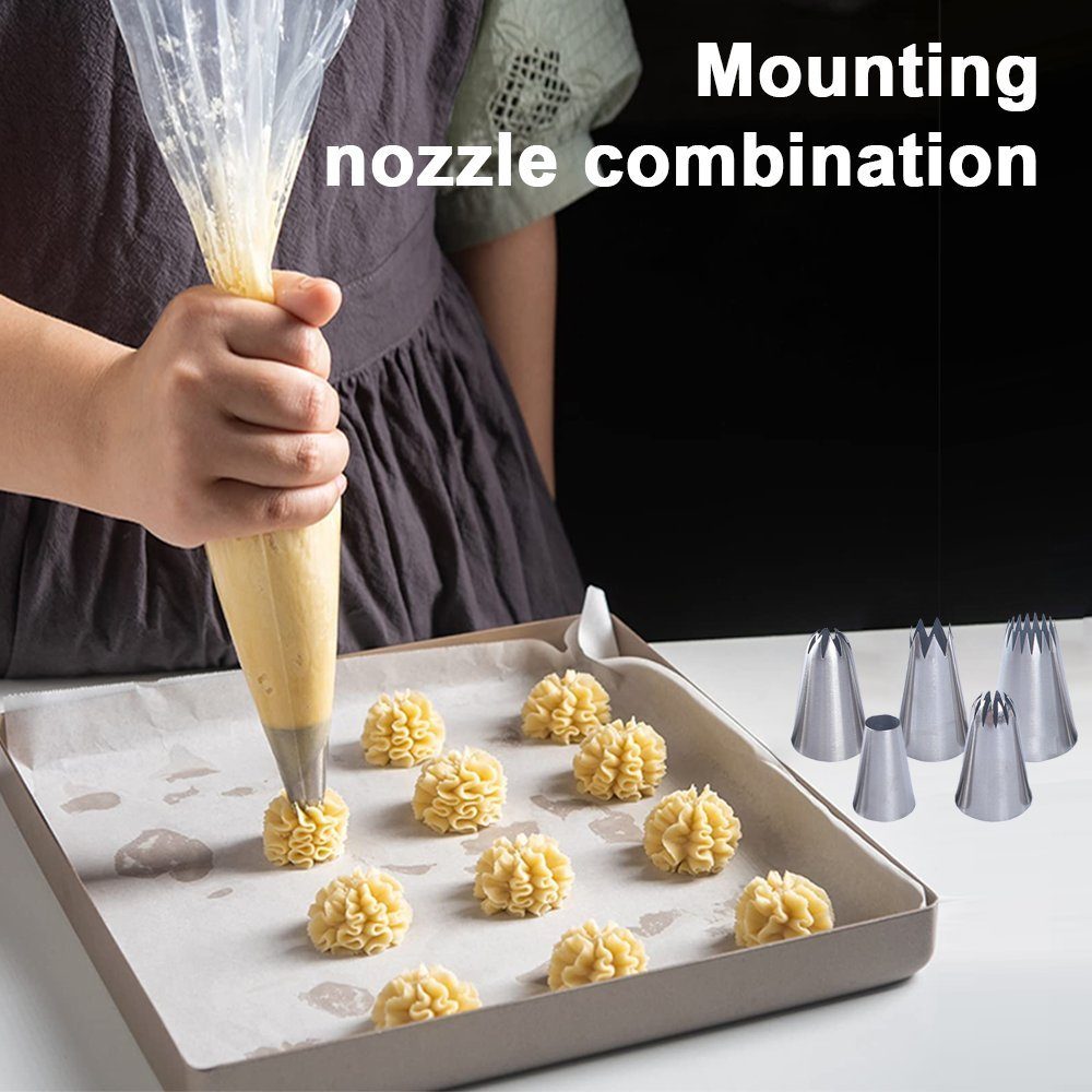 FeelGlad Spritzbeutel Spritztüllen, Kuchendekorationswerkzeuge Dekorations-Zubehör-Set