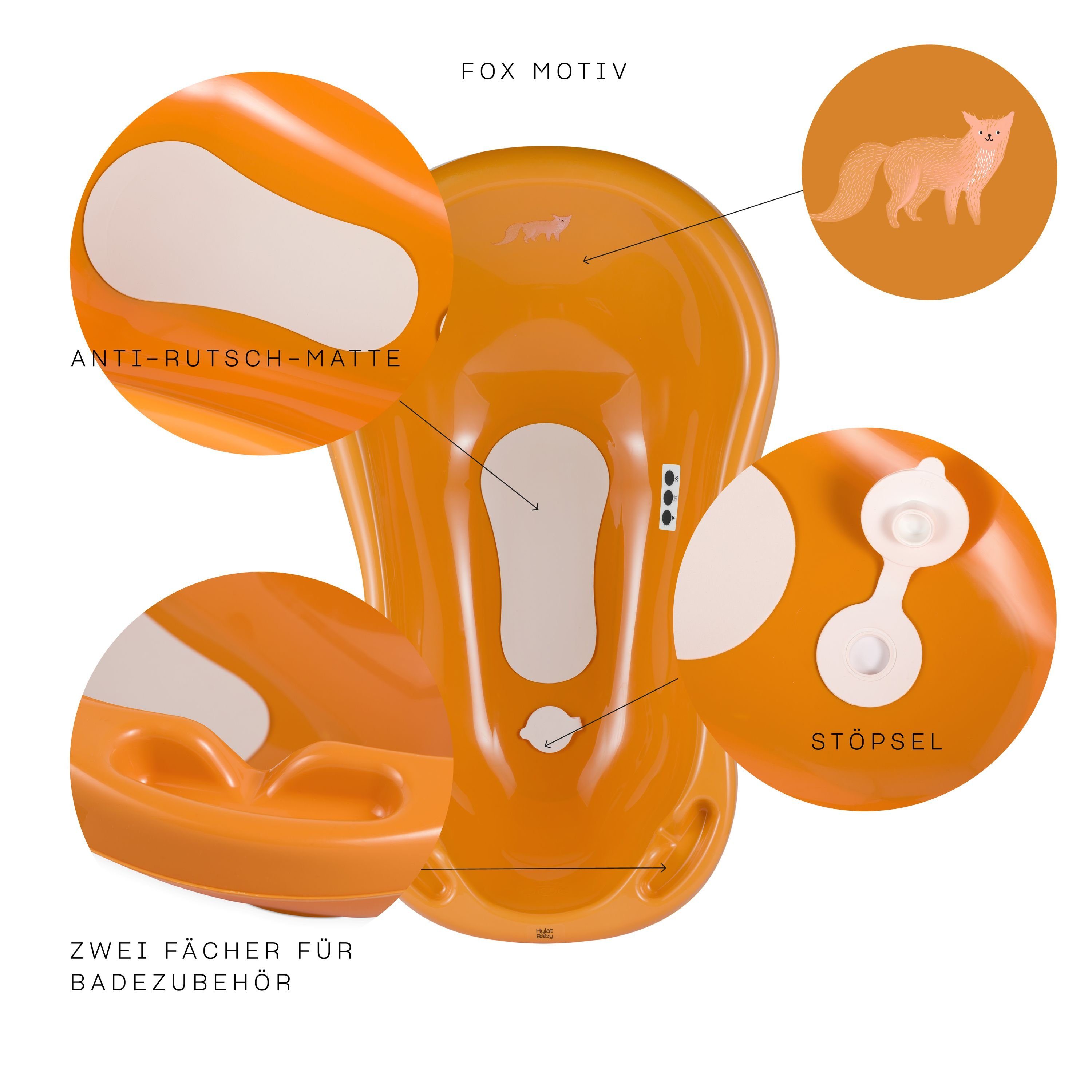 Hylat Baby Babybadewanne Produkte für Kinder, (Set)