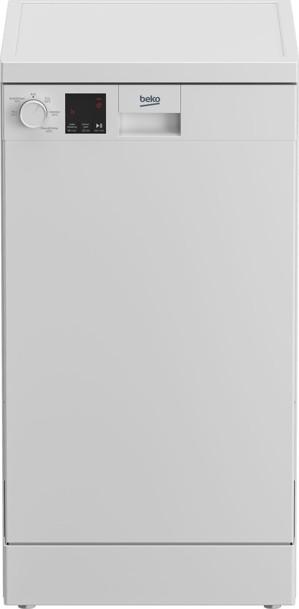 BEKO Standgeschirrspüler, DFS05021W 7668901635, 11,9 l, 10 Maßgedecke