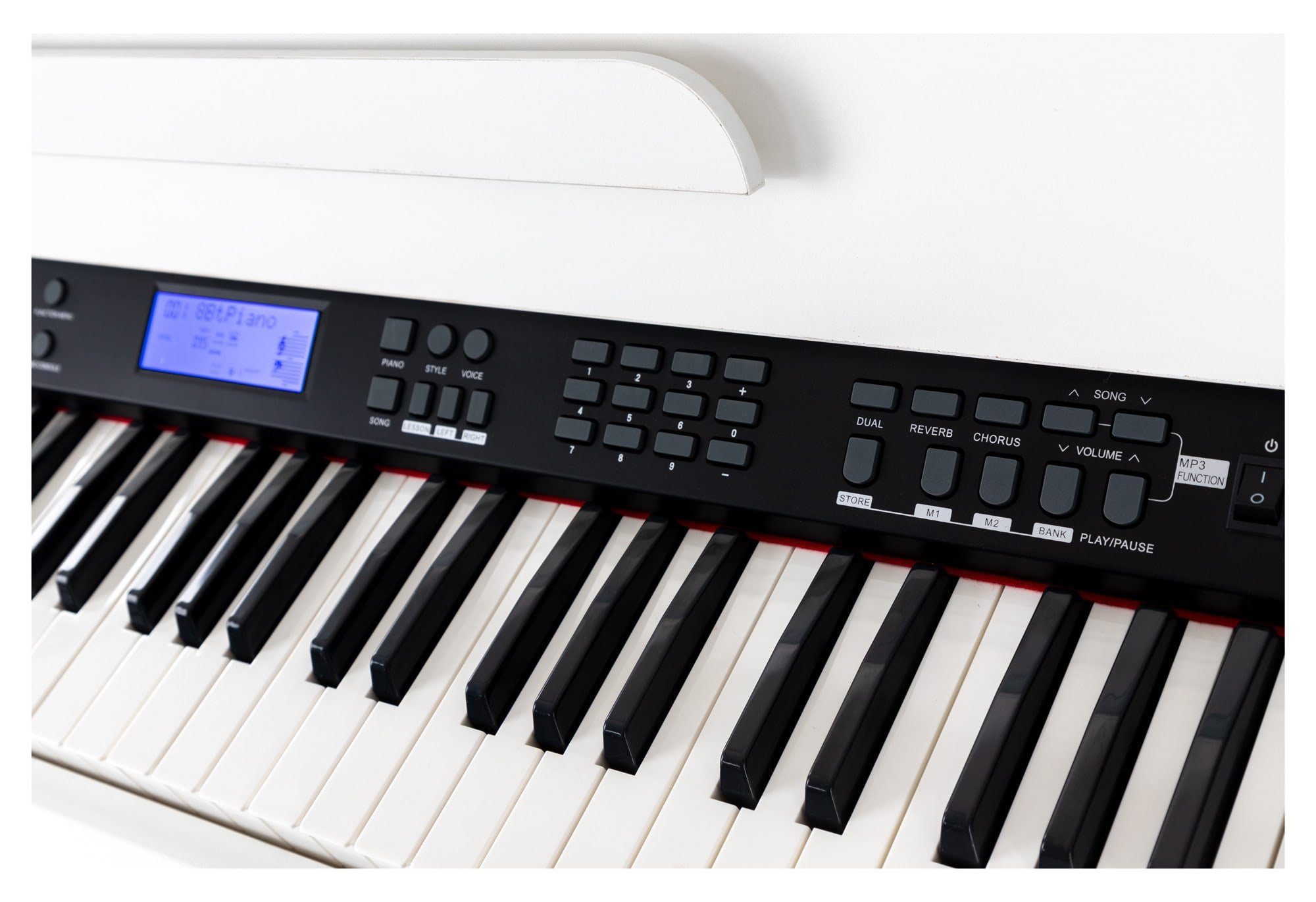 FunKey Digitalpiano DP-88 II E-Piano mit 88 anschlagsdynamische Tasten, (Spar-Set, 4 tlg., inkl. Keyboardbank, Kopfhörer und Klavierschule), umfangreiche Begleitautomatik und Keyboard Chord Akkordbegleitung