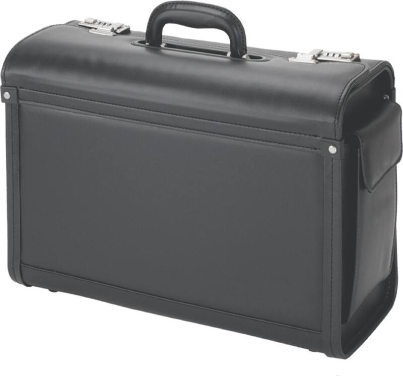 Alassio Pilotenkoffer GENOVA 46 x 20,5 x 35 cm Schwarz