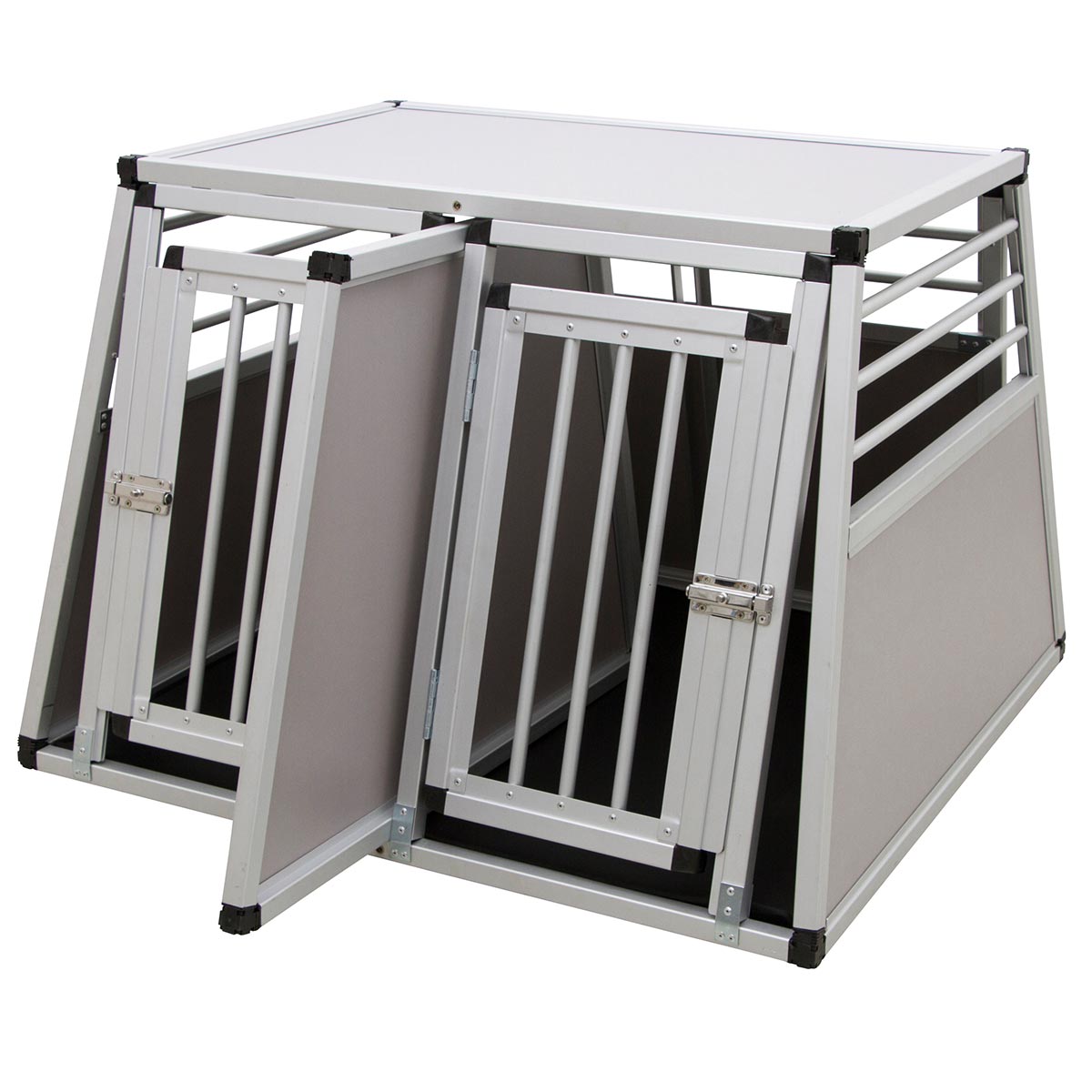 Kerbl Alu-Transportbox zweitürig 92 x 97 x 68 cm bei ZooRoyal