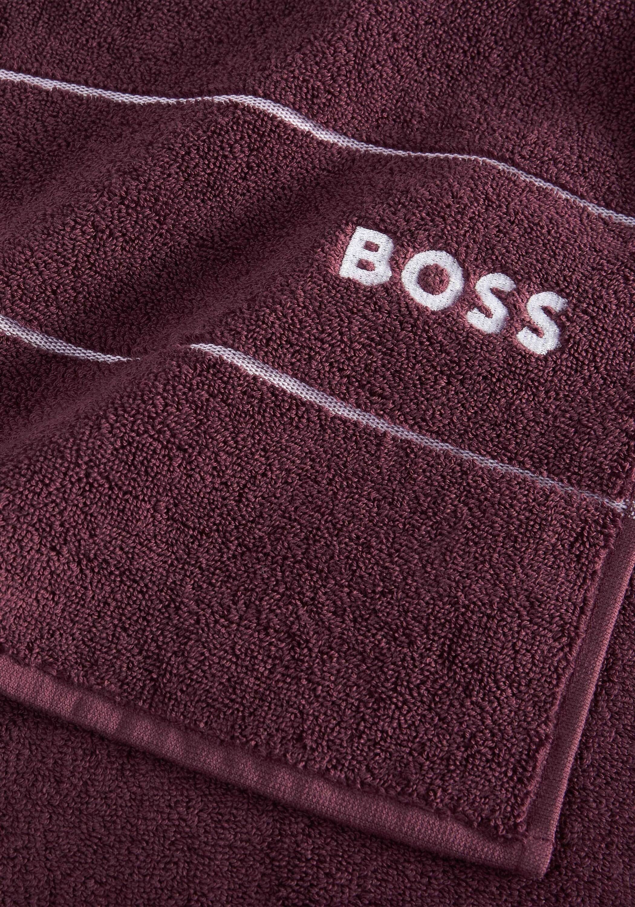 Hugo Boss Home Badetuch PLAIN, 100% Baumwolle
