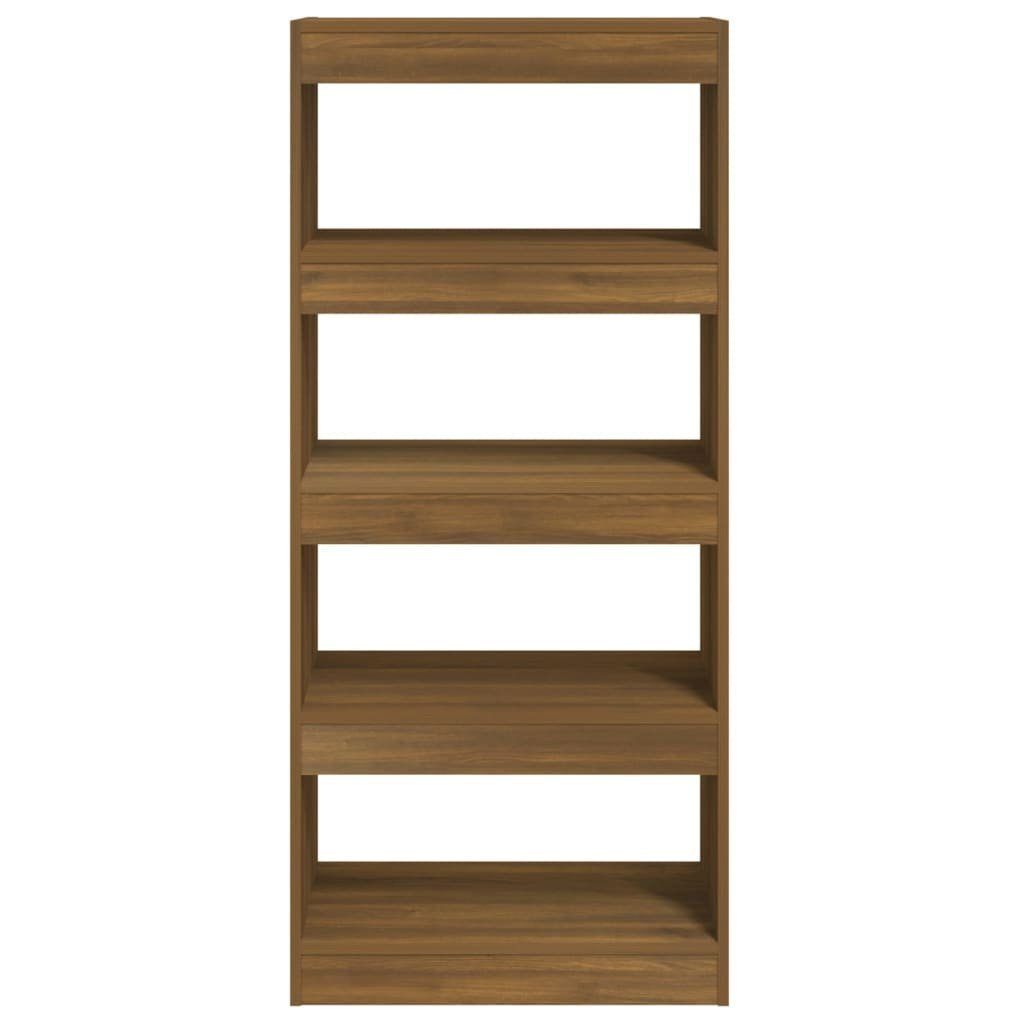 vidaXL Bücherregal Bücherregal/Raumteiler Braun Eichen-Optik Holzwerkstoff, 1-tlg.