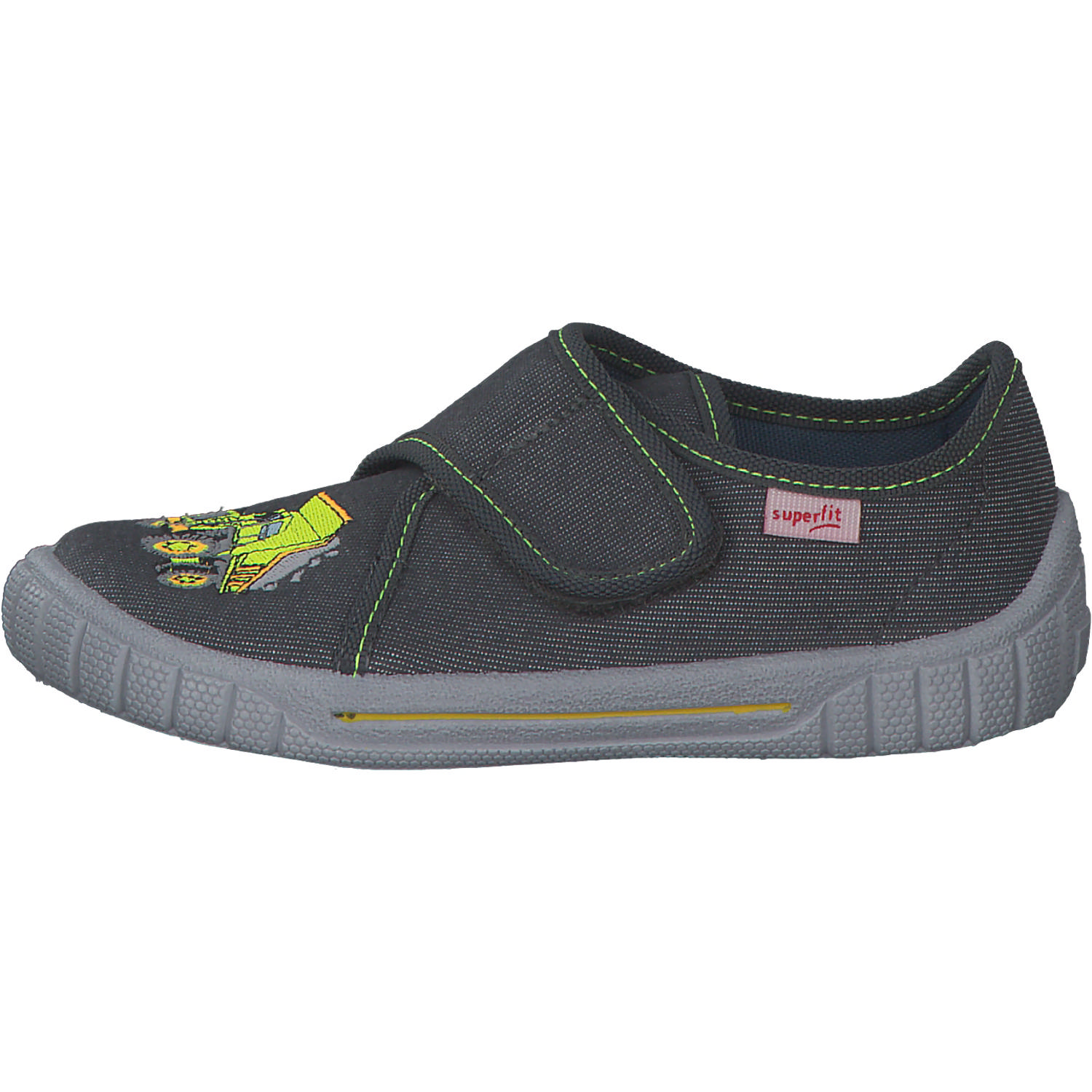 Superfit BILL 00278, Hausschuhe, Kinder, Grau/Grün