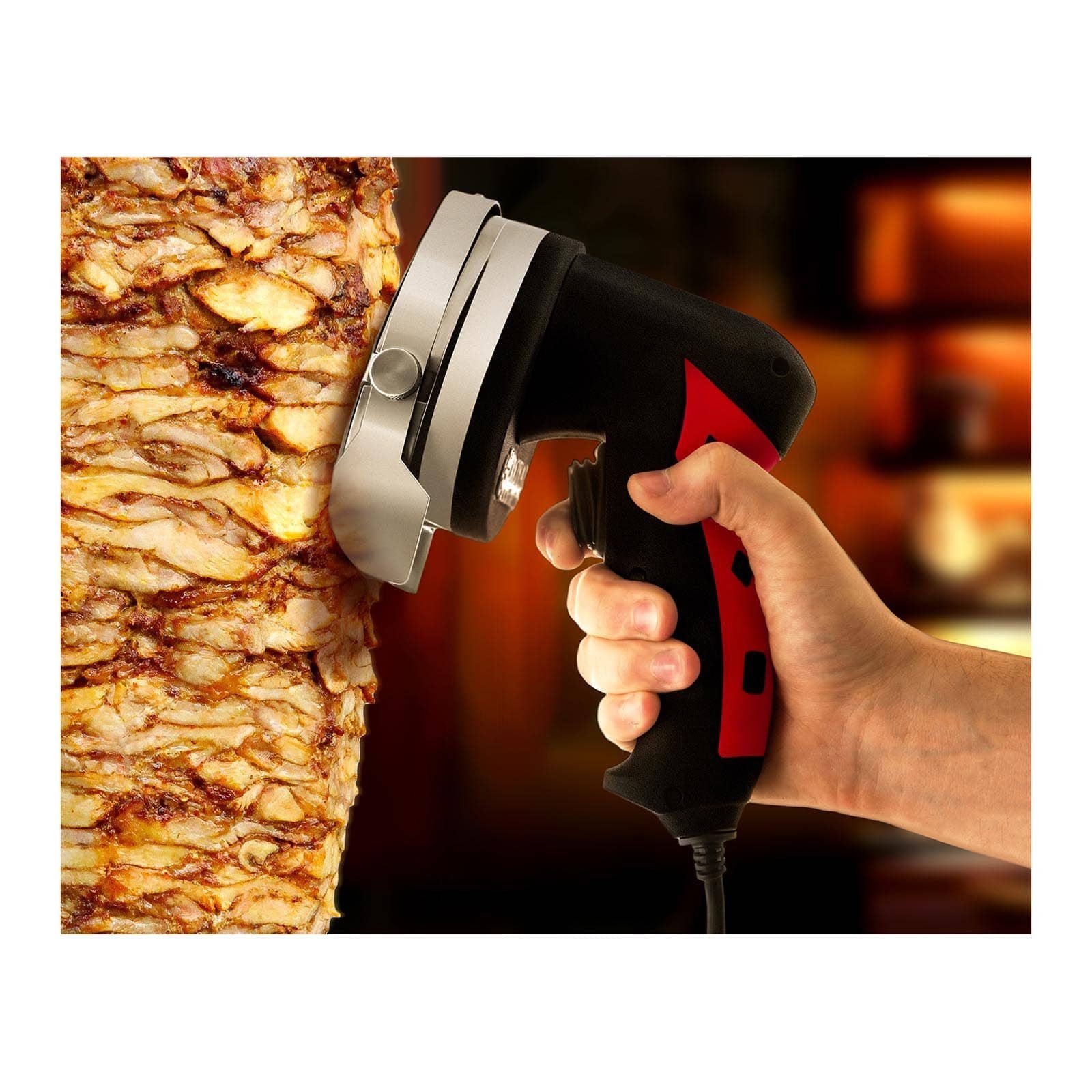Royal Catering Elektromesser Dönermesser Dönerschneider Döner Kebabmesser Kebabschneider Kebab, 80 W