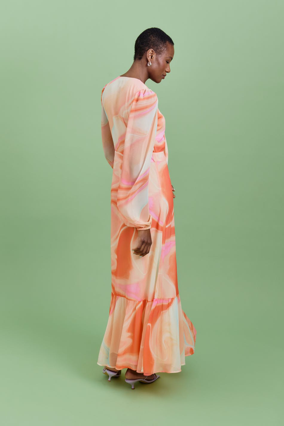 Chiffon party maxi dress