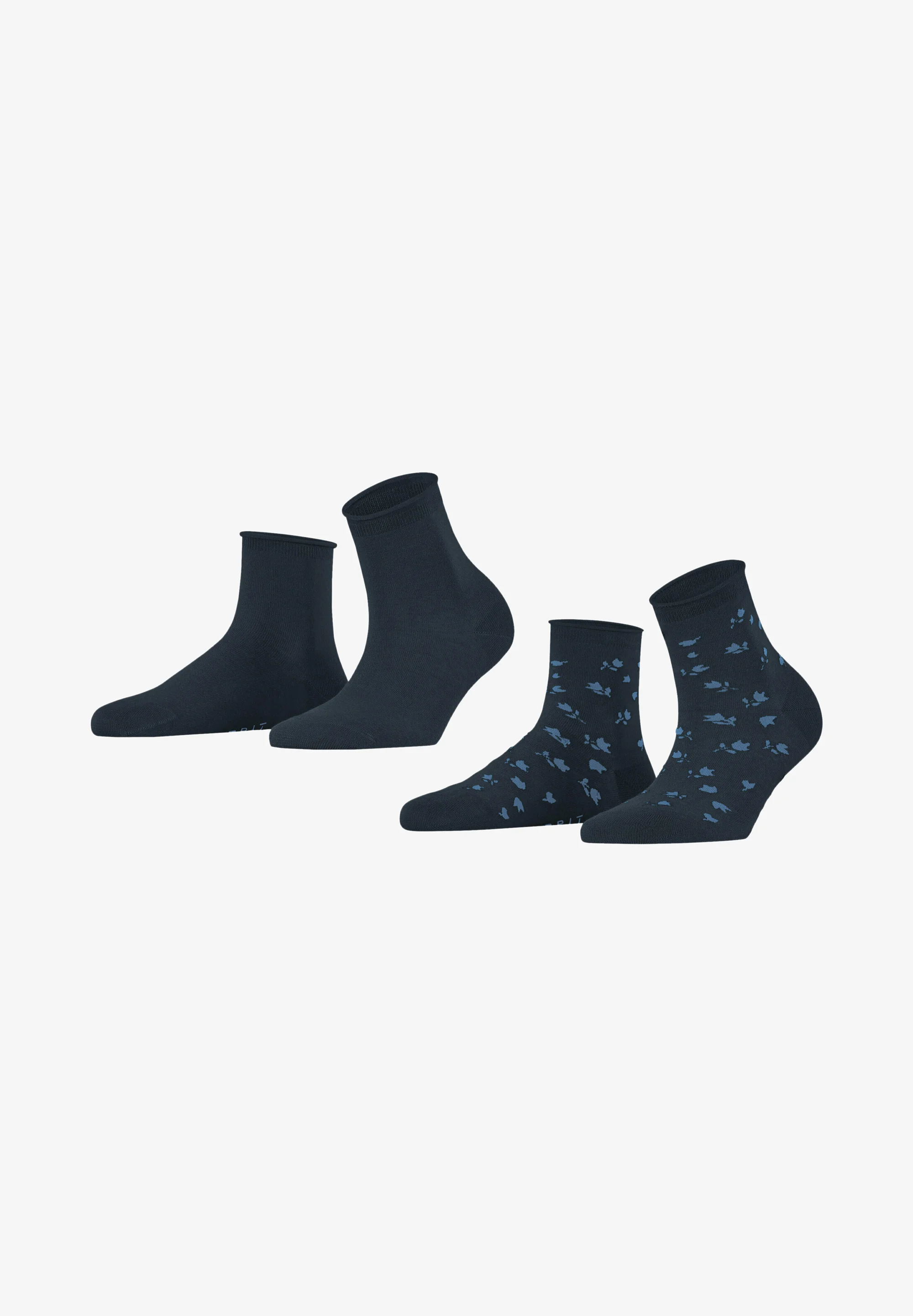 Esprit Mini Flower Pack de 2 calcetines con estampado