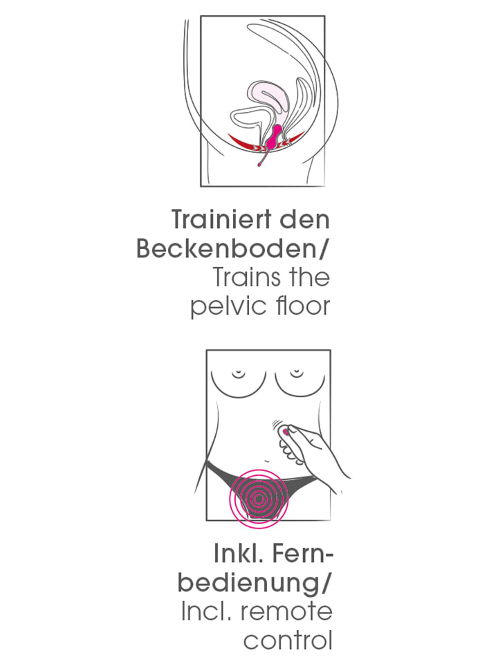 Sweet Smile vibrierende Liebeskugel RC Love Balls in pink günstig kaufen 16,5 cm
