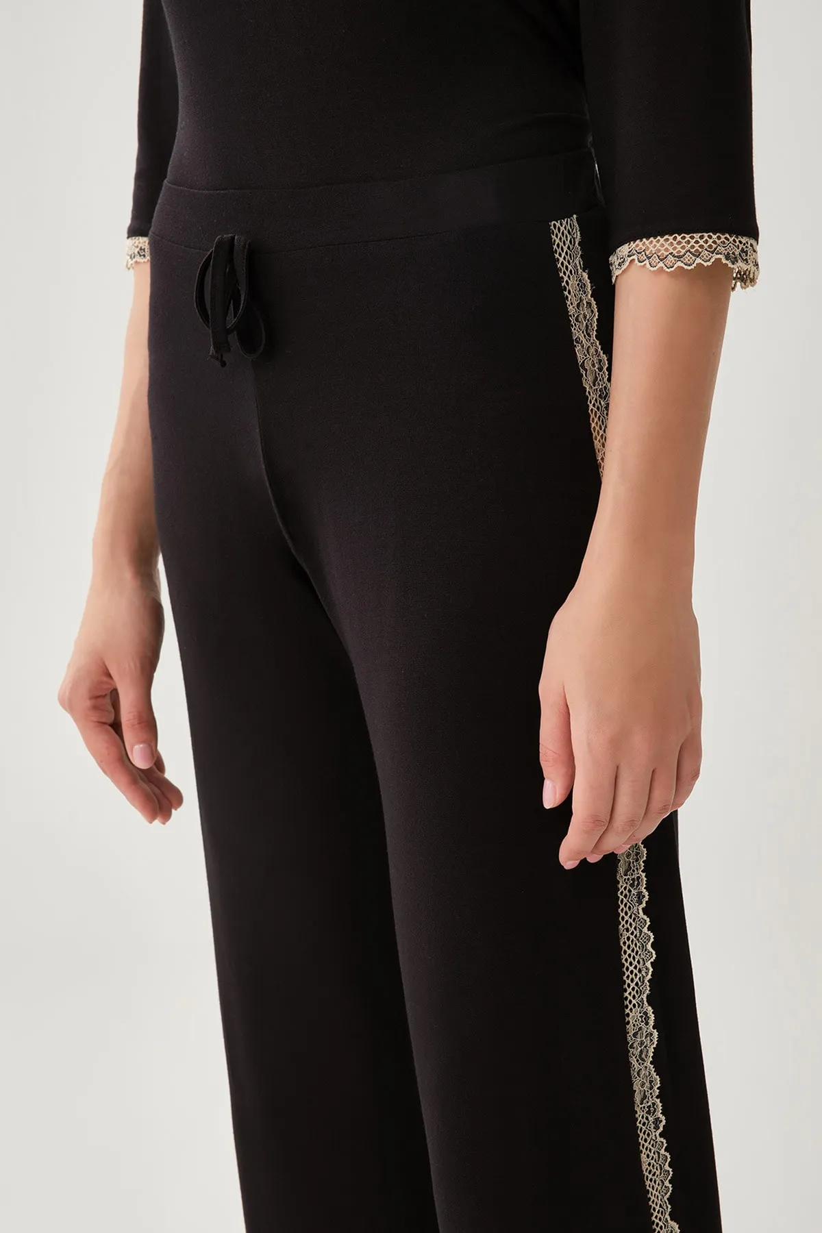 Dagi  Schwarzes Pyjama-Oberteil
