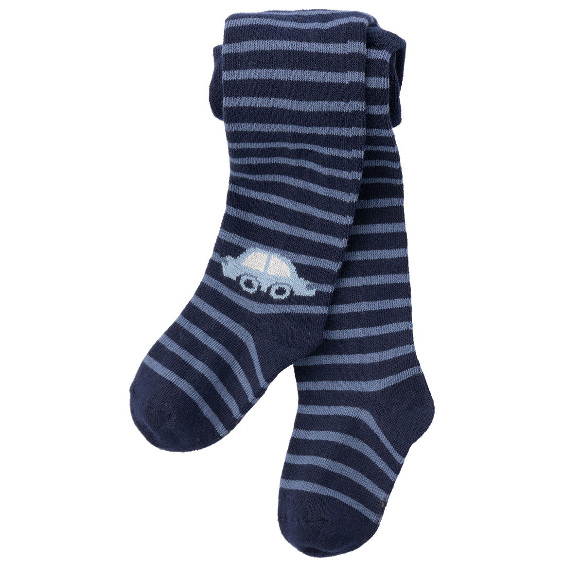 2 Baby Strumpfhosen mit Auto-Motiven